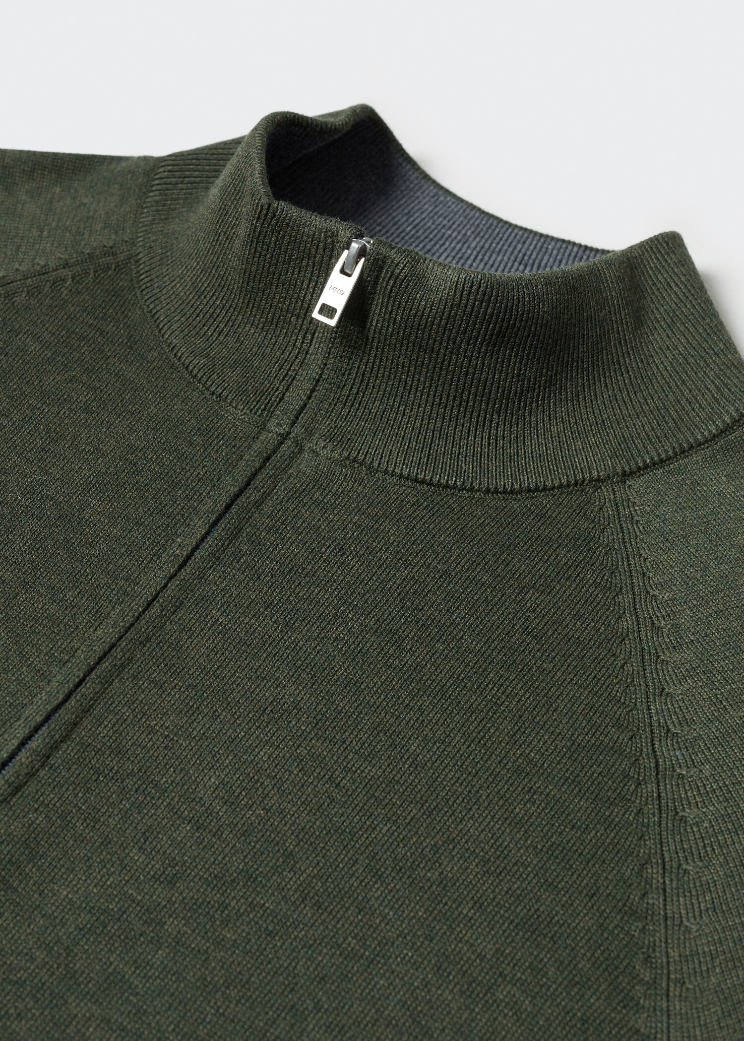 Baumwollpullover mit Zip-Kragen - Detail des Artikels 8