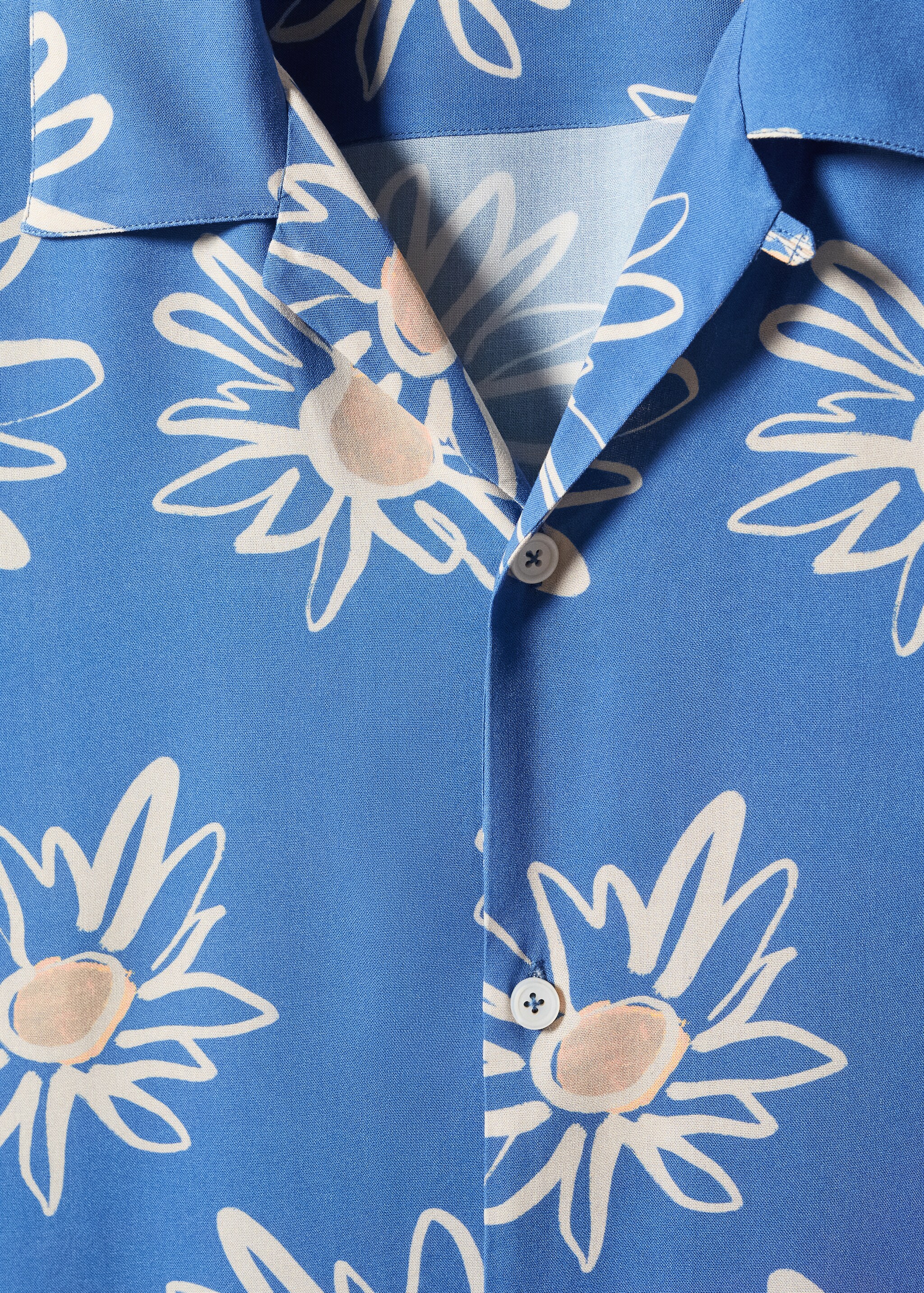 Bowling-collar floral-print shirt - Details of the article 8