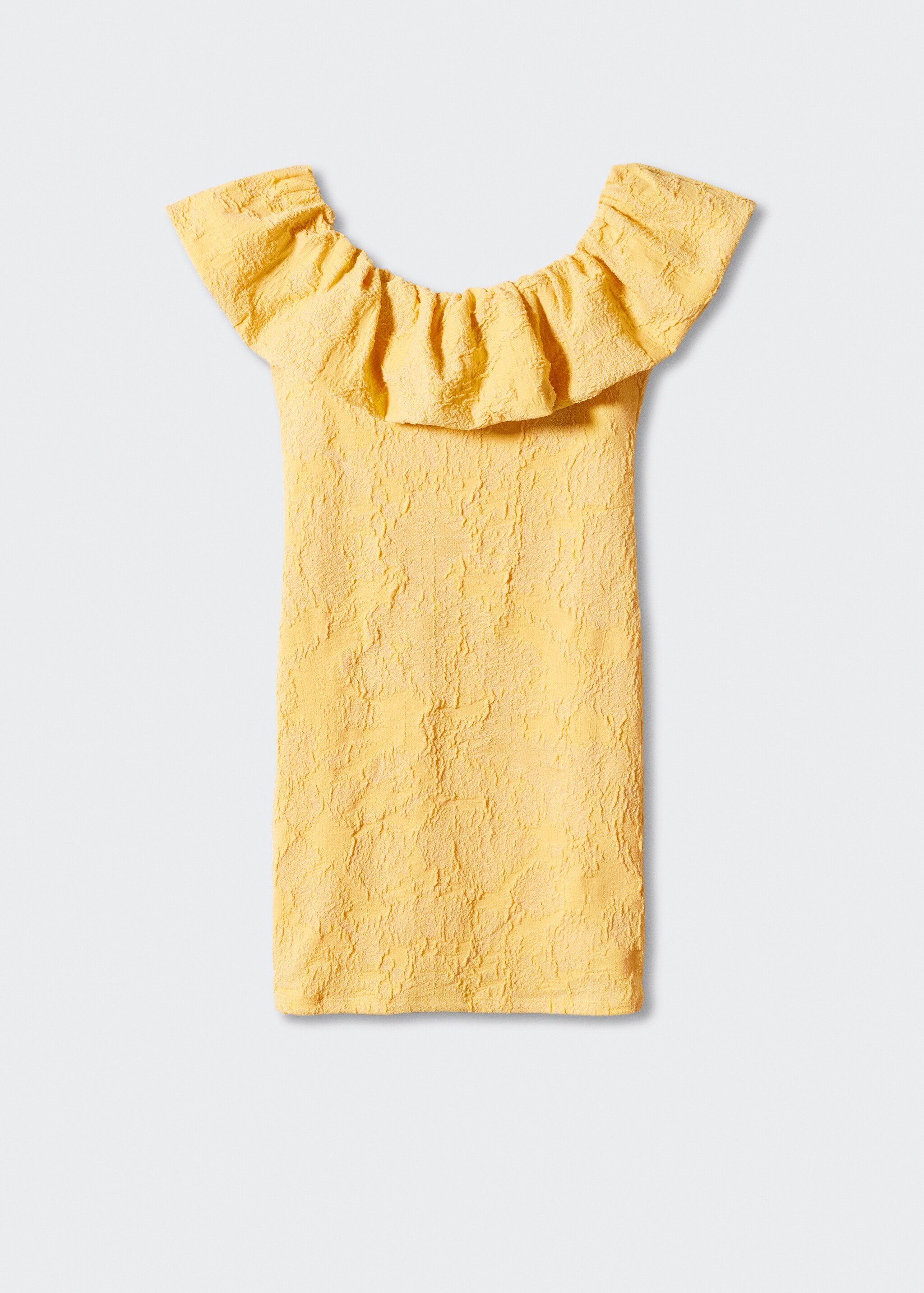 Fırfırlı triko elbise - Modelsiz ürün