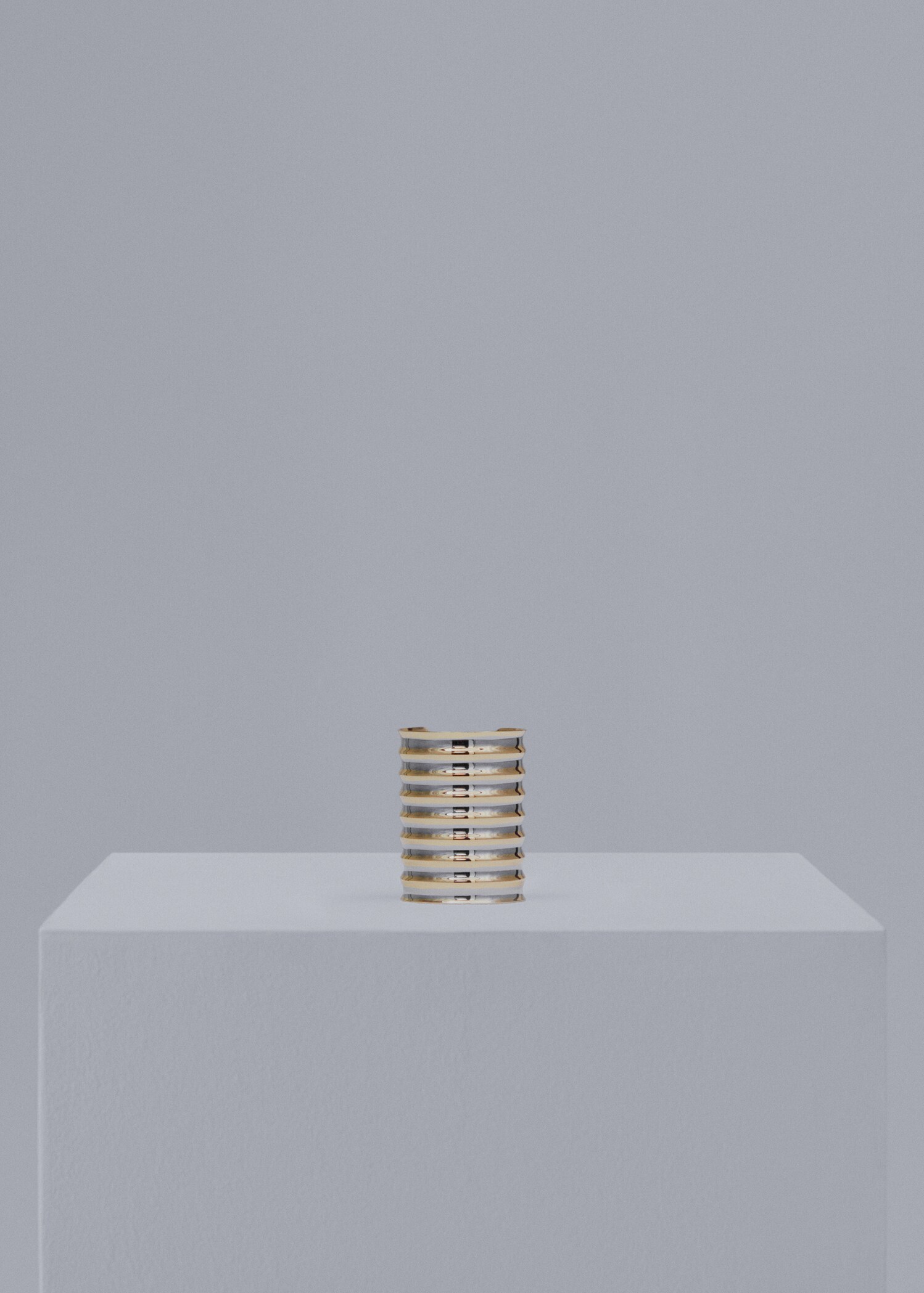 Maxi-bracelet relief ondulé - Article sans modèle