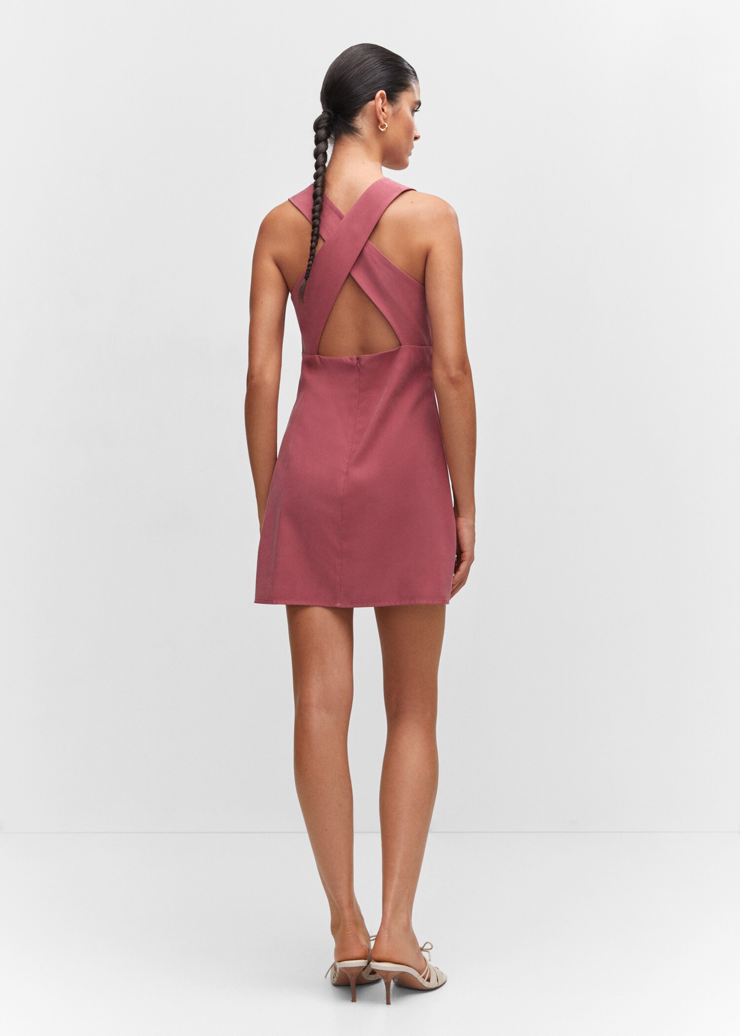 Vestido espalda cruzada - Reverso del artículo