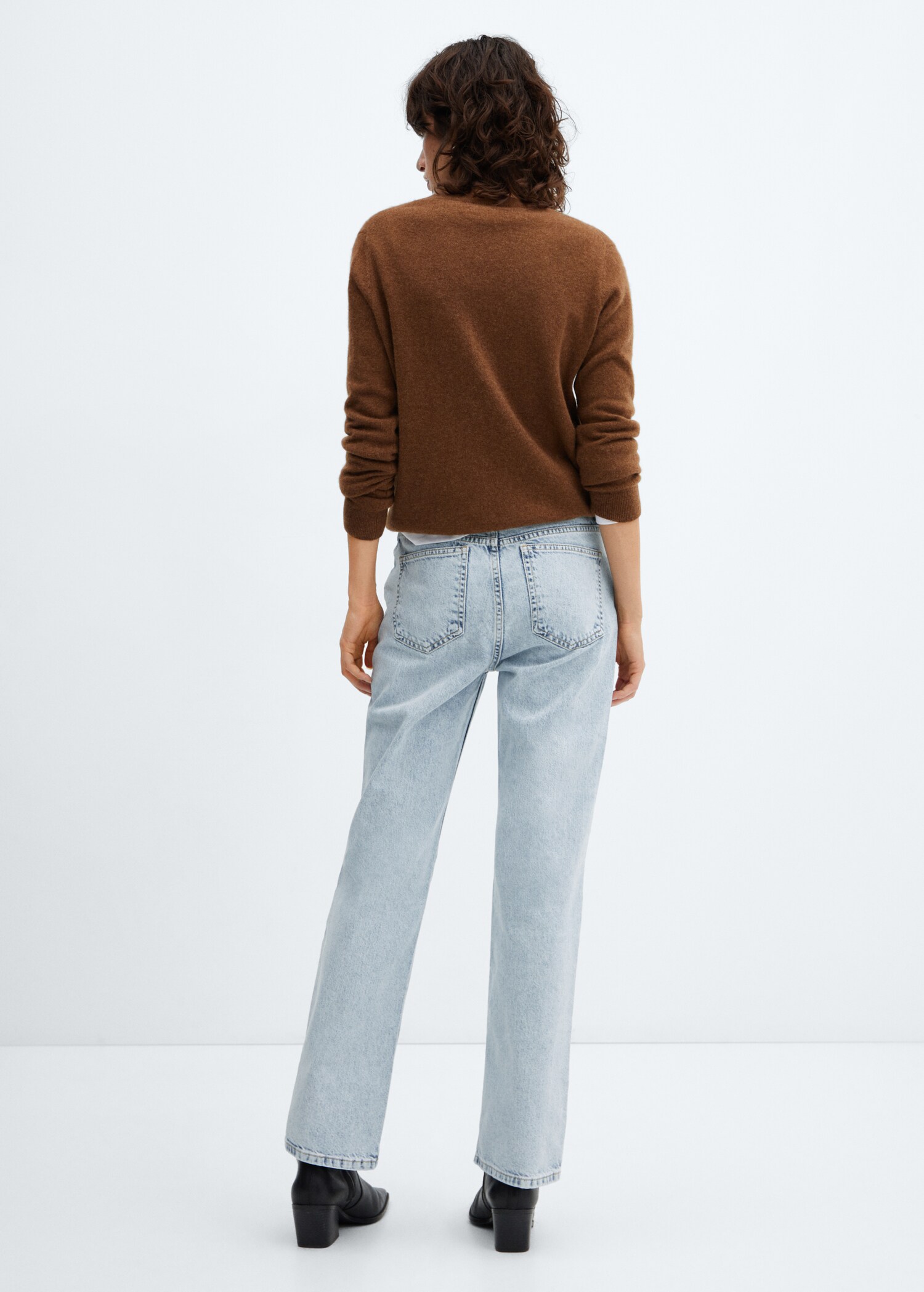 Mid-rise straight jeans - Achterkant van het artikel