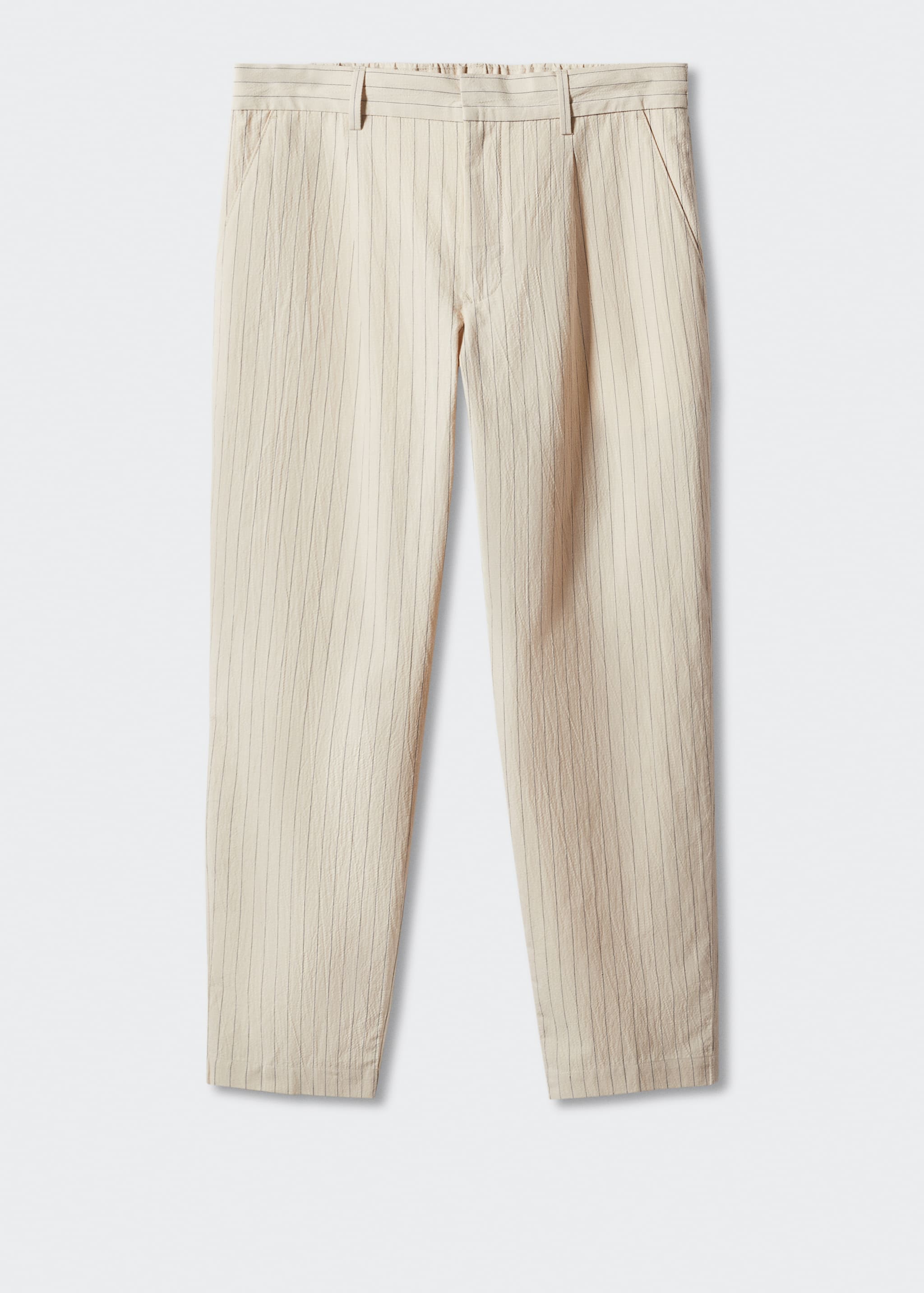 Pantalón algodón-lino seersucker - Artículo sin modelo