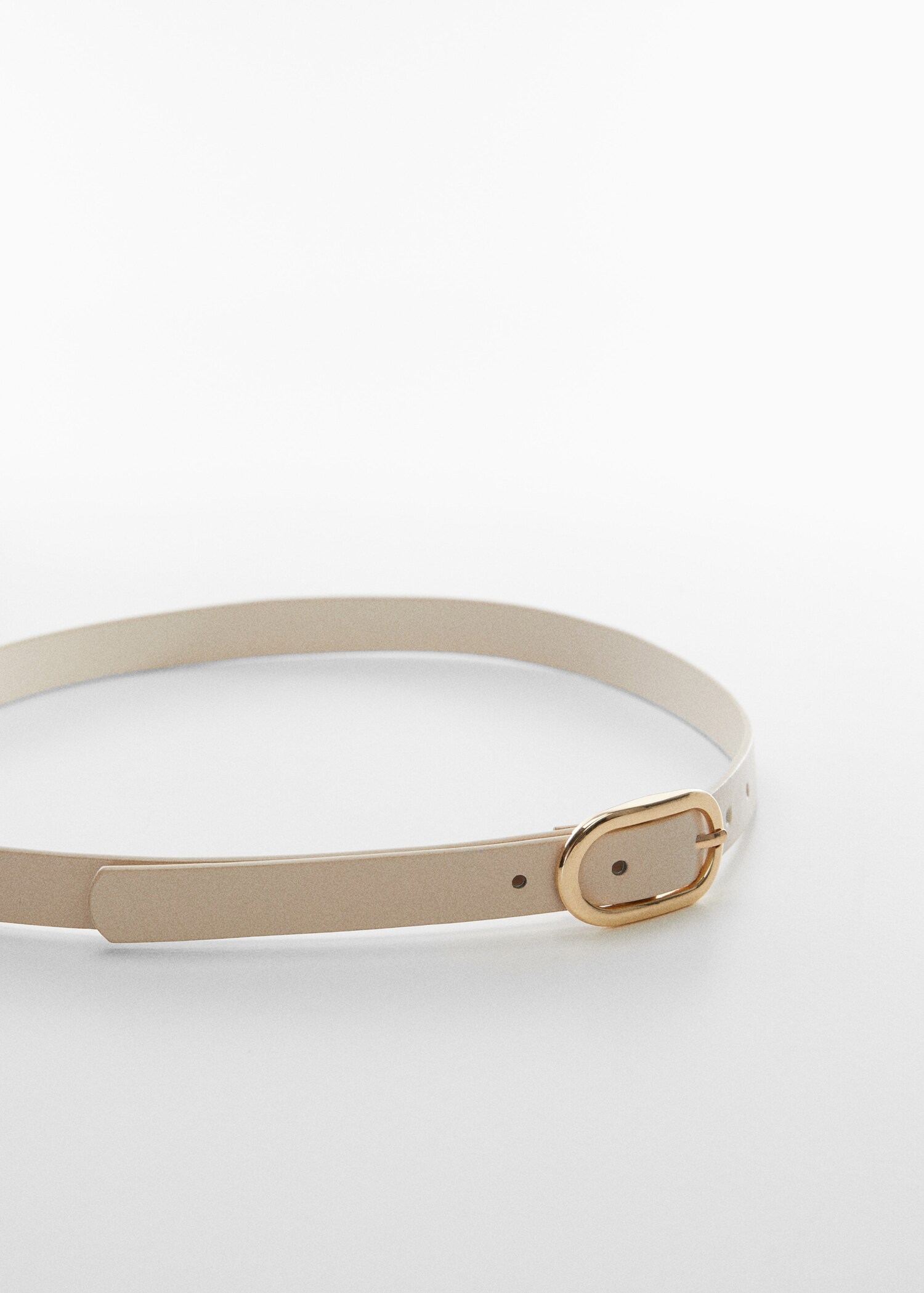 Oval buckle belt - Medium plane