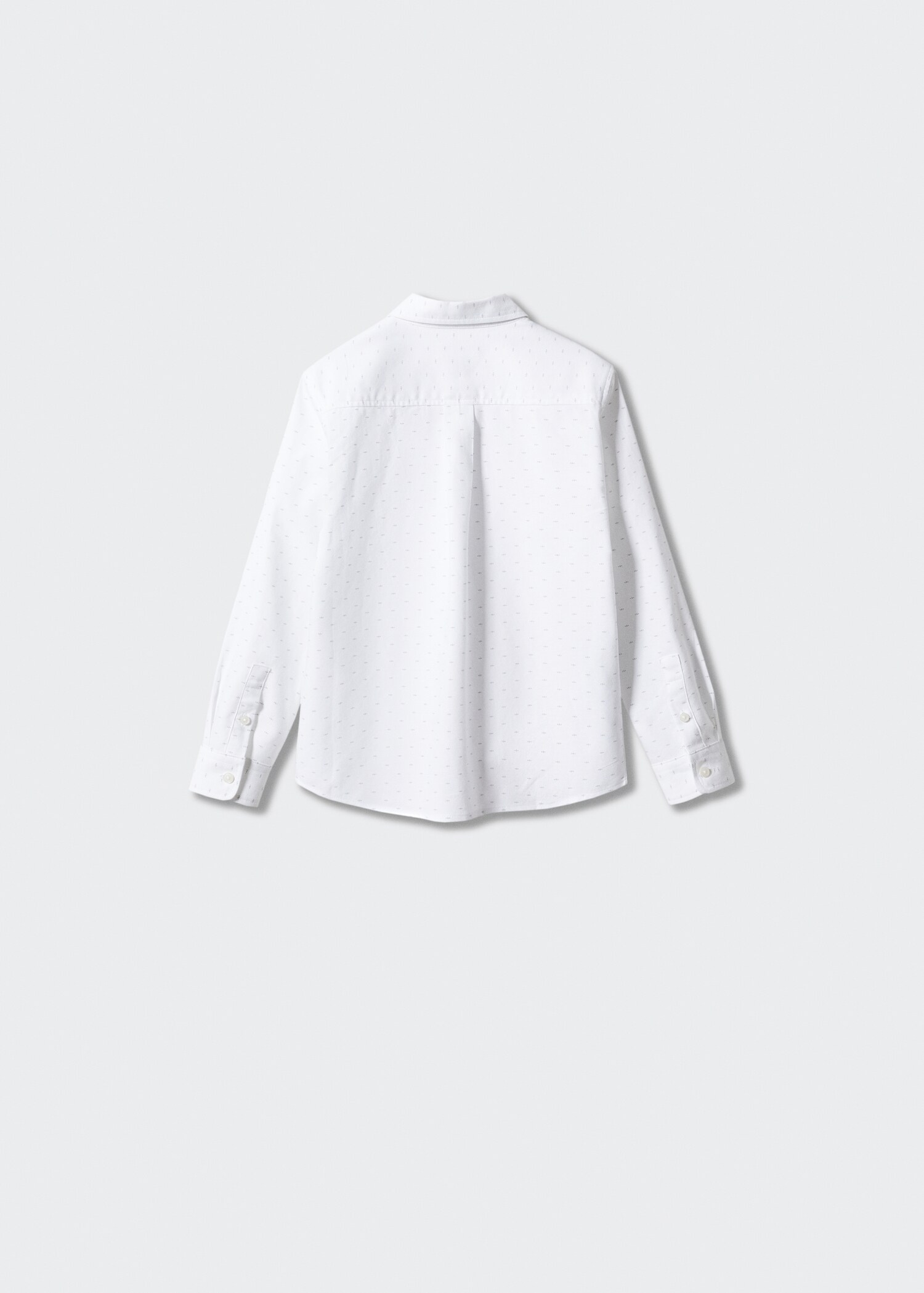Printed cotton shirt - Reverse of the article