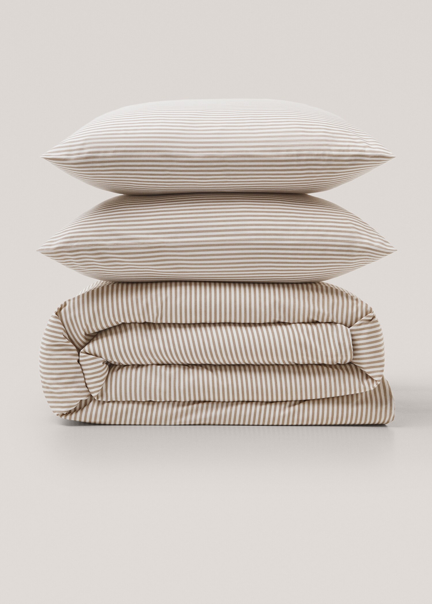 Housse de couette rayures bicolores Lit 180/200 cm - Article sans modèle