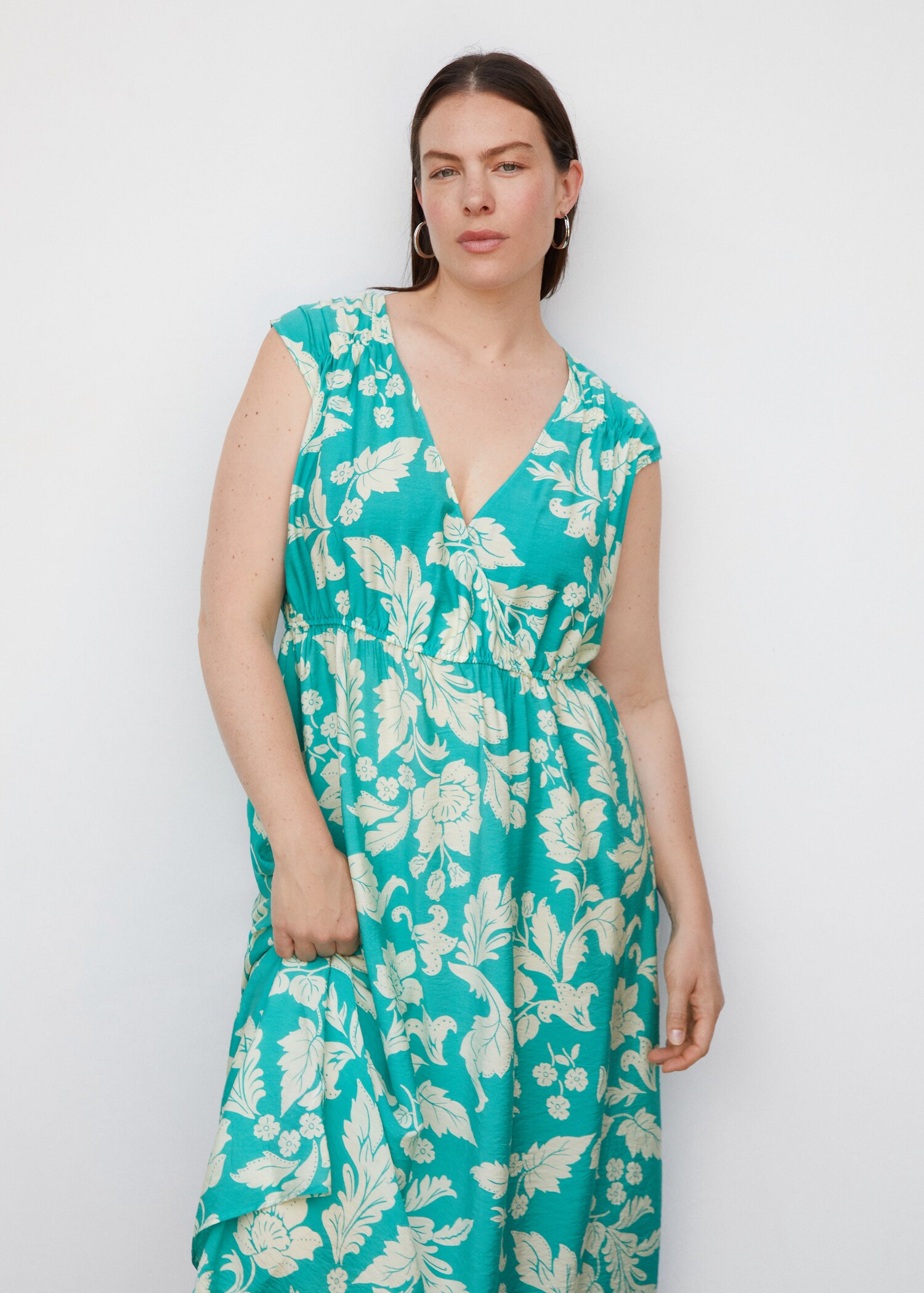 Robe cache-cœur à fleurs - Détail de l'article 5