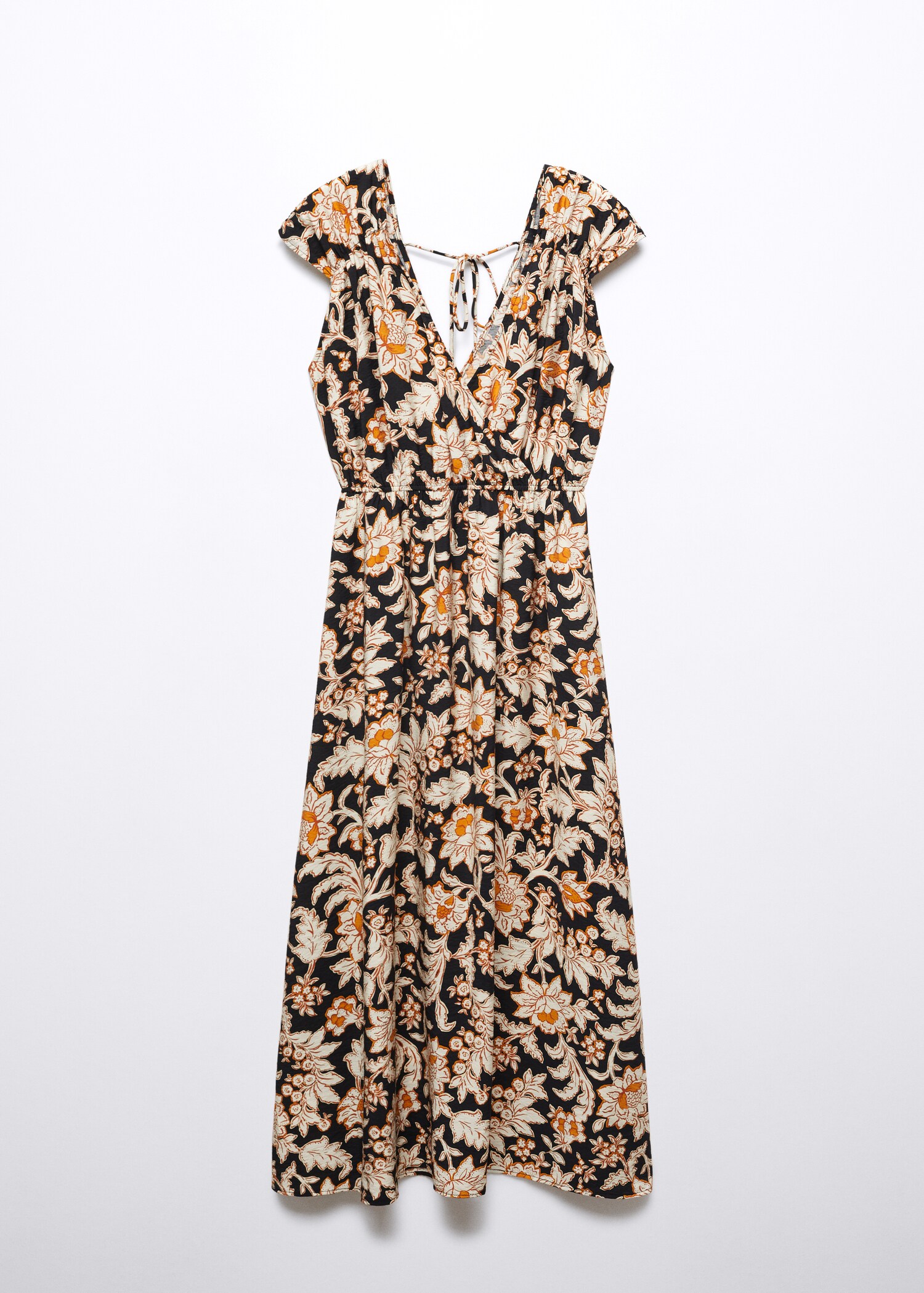 Floral wrap neckline dress - Article without model