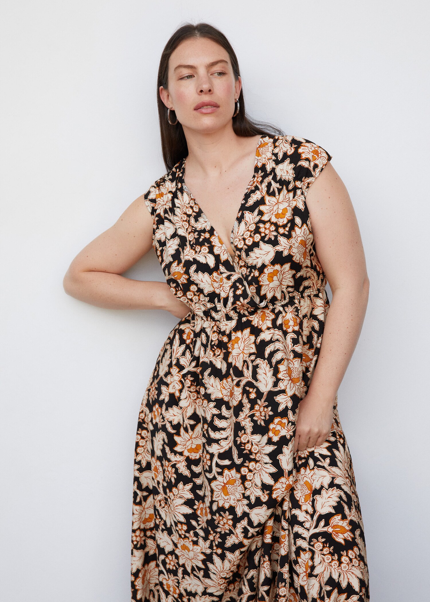 Robe cache-cœur à fleurs - Détail de l'article 5