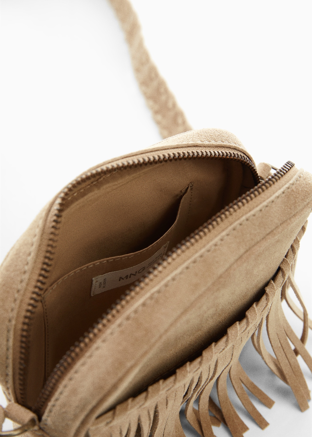 Fringe leather bag