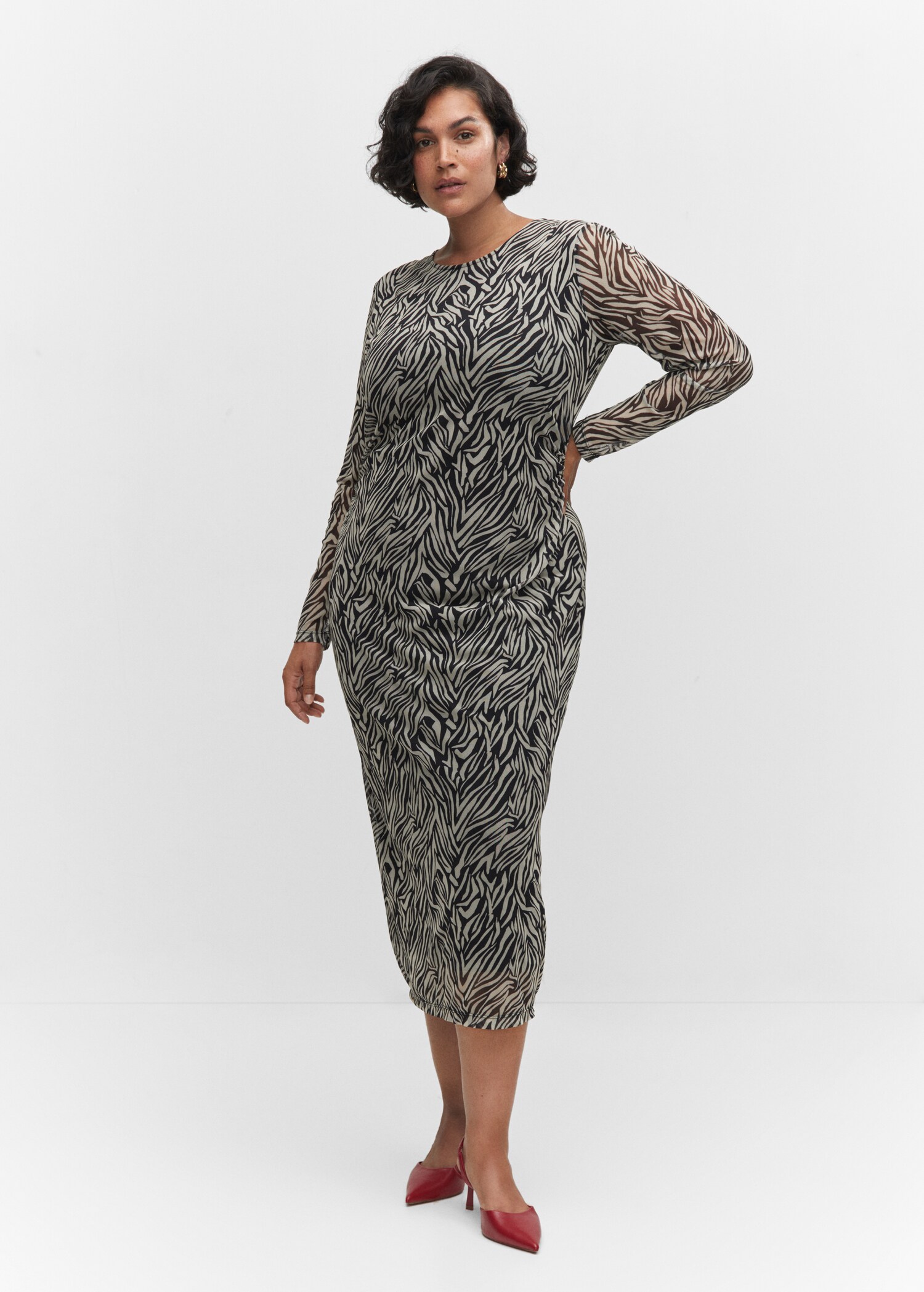 Animal print midiruha - A termék adatai 3