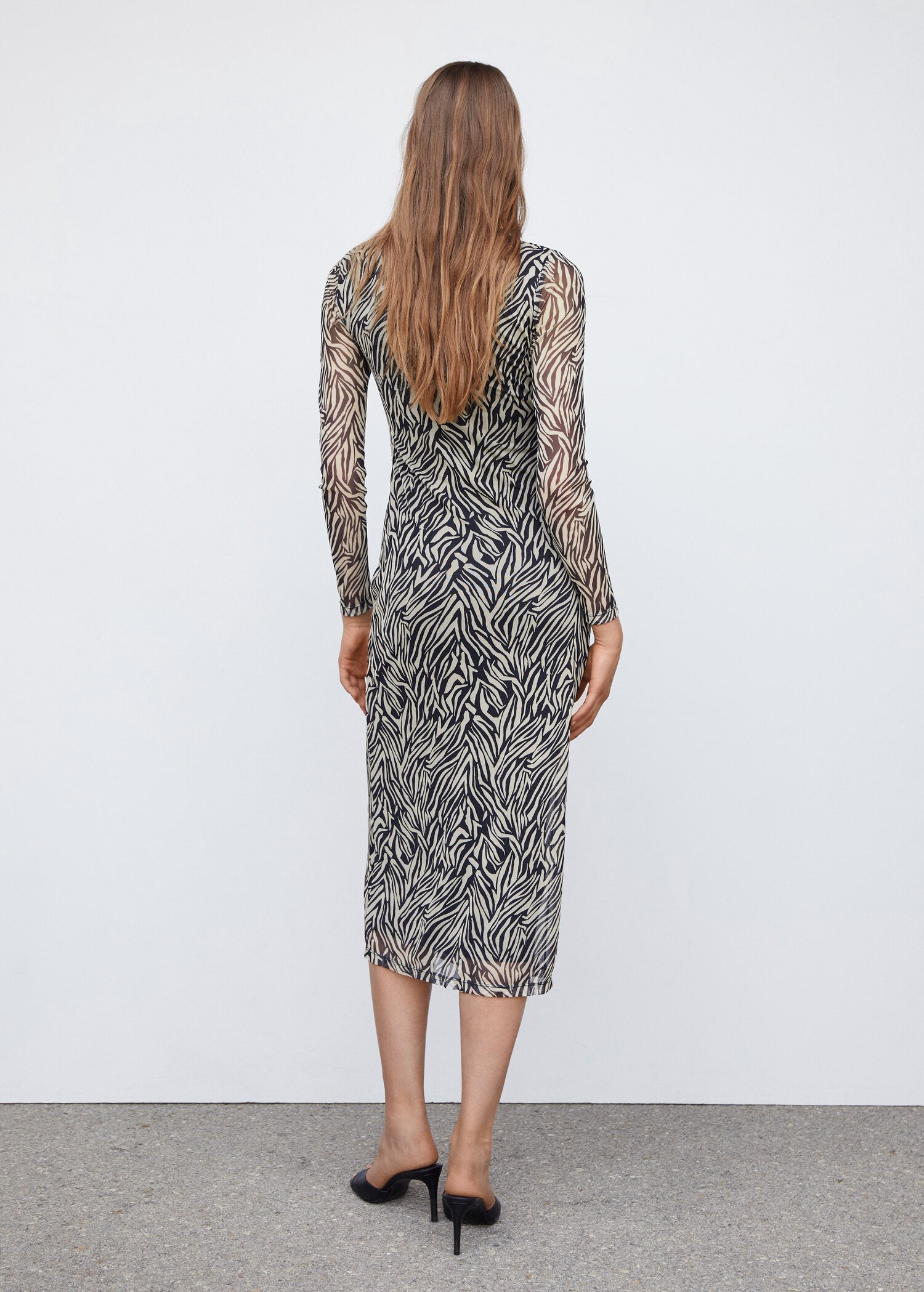 Animal print midiruha - A cikk hátulja