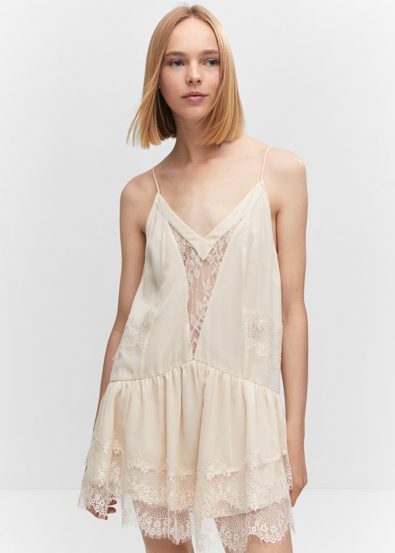 Lace camisole dress - Medium plane