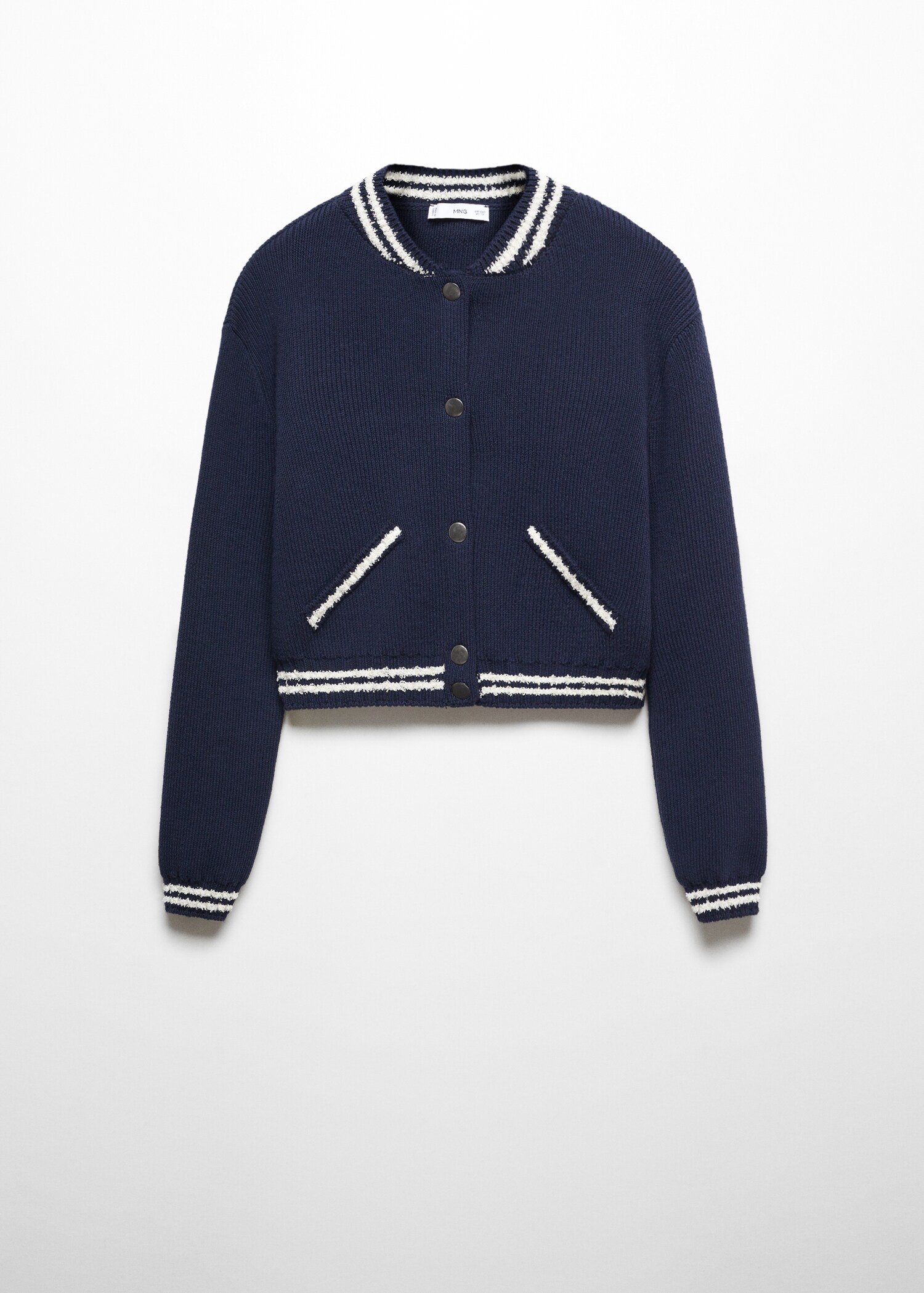 Contrast striped cardigan - Article without model