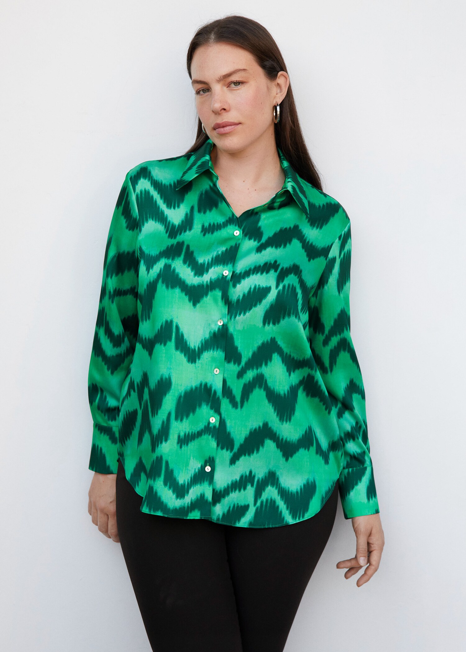 Chemise satinée imprimée - Détail de l'article 5