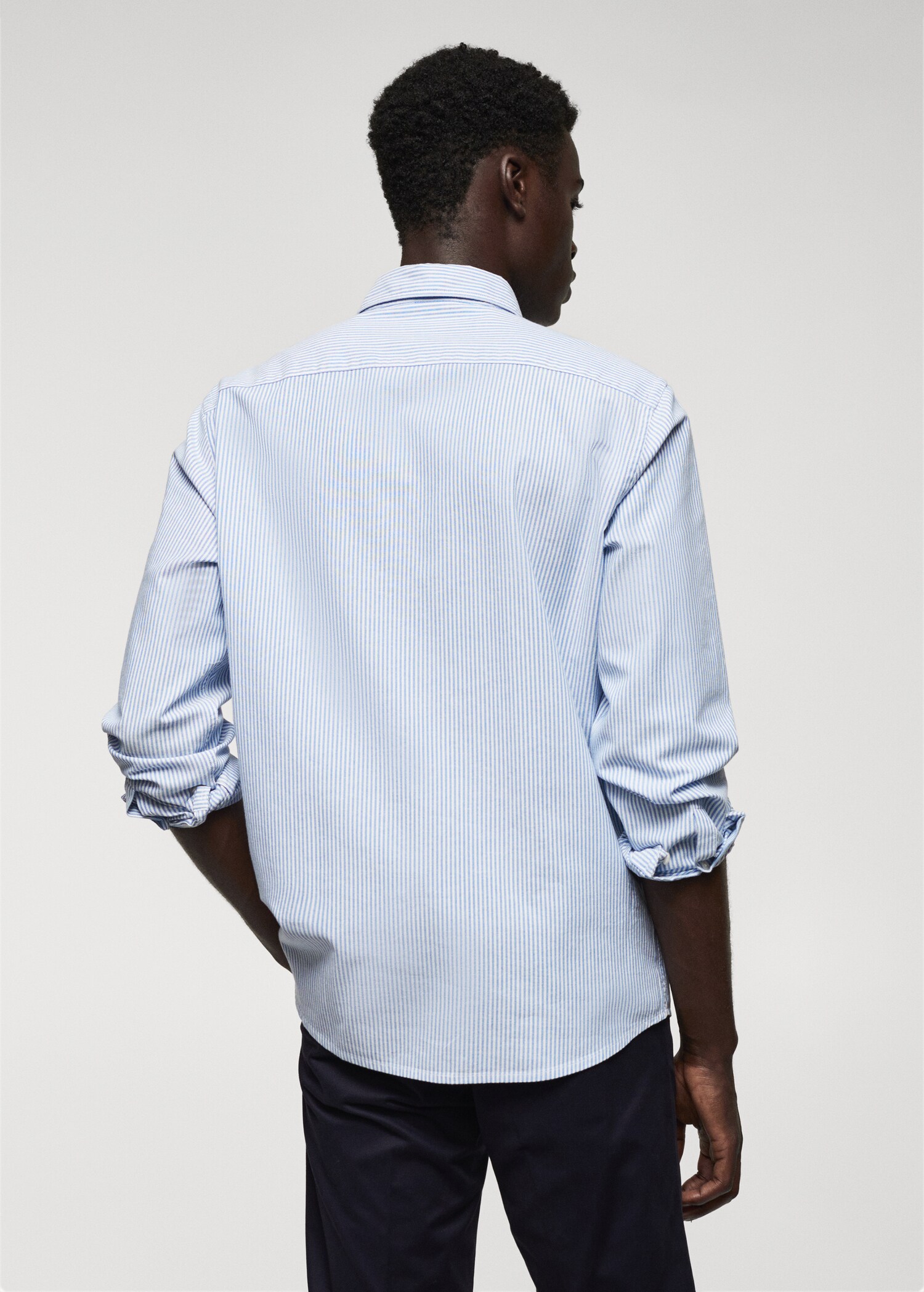 Camicia 100% cotone righe kodak - Retro dell'articolo