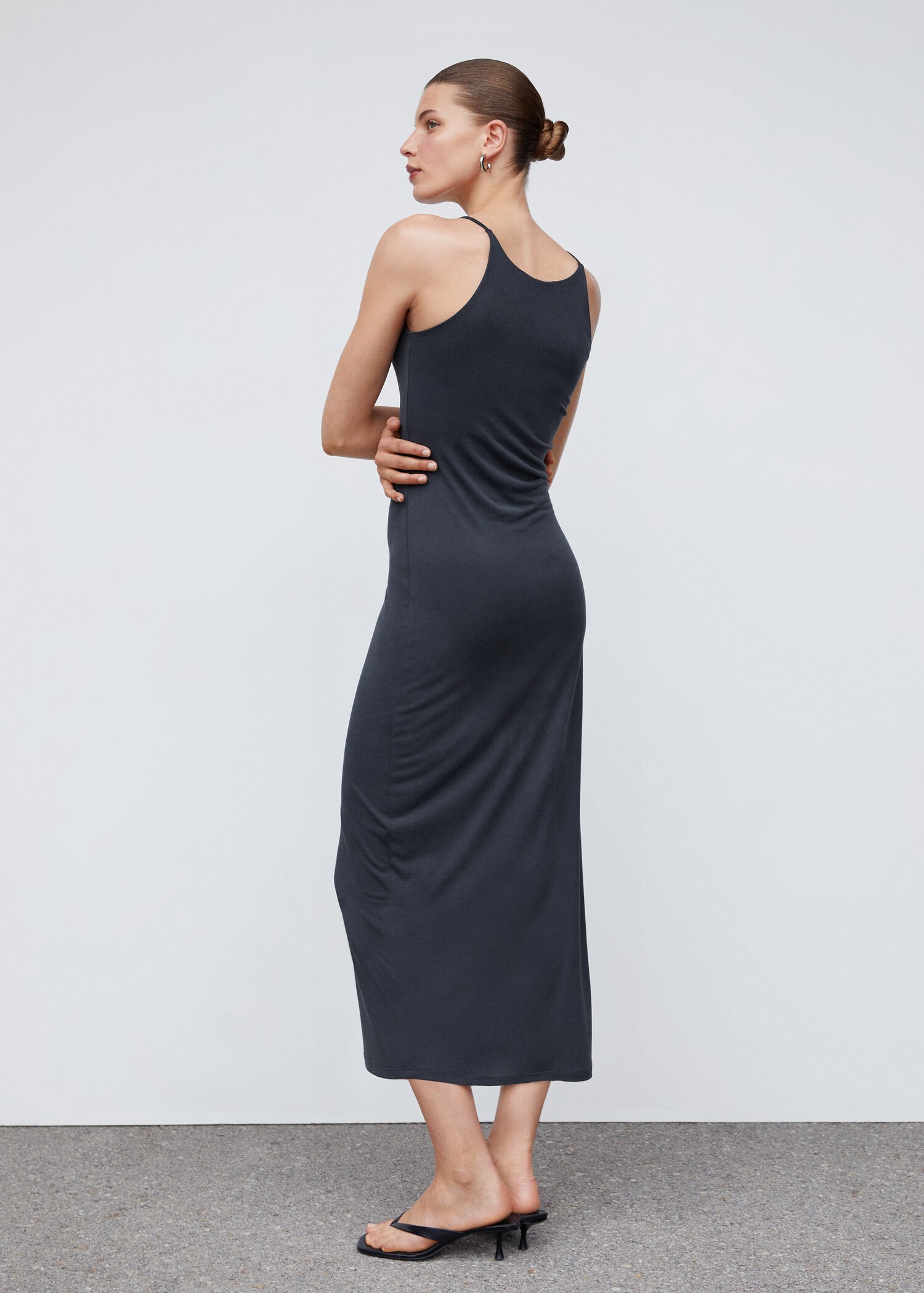 Vestido midi modal - Reverso del artículo