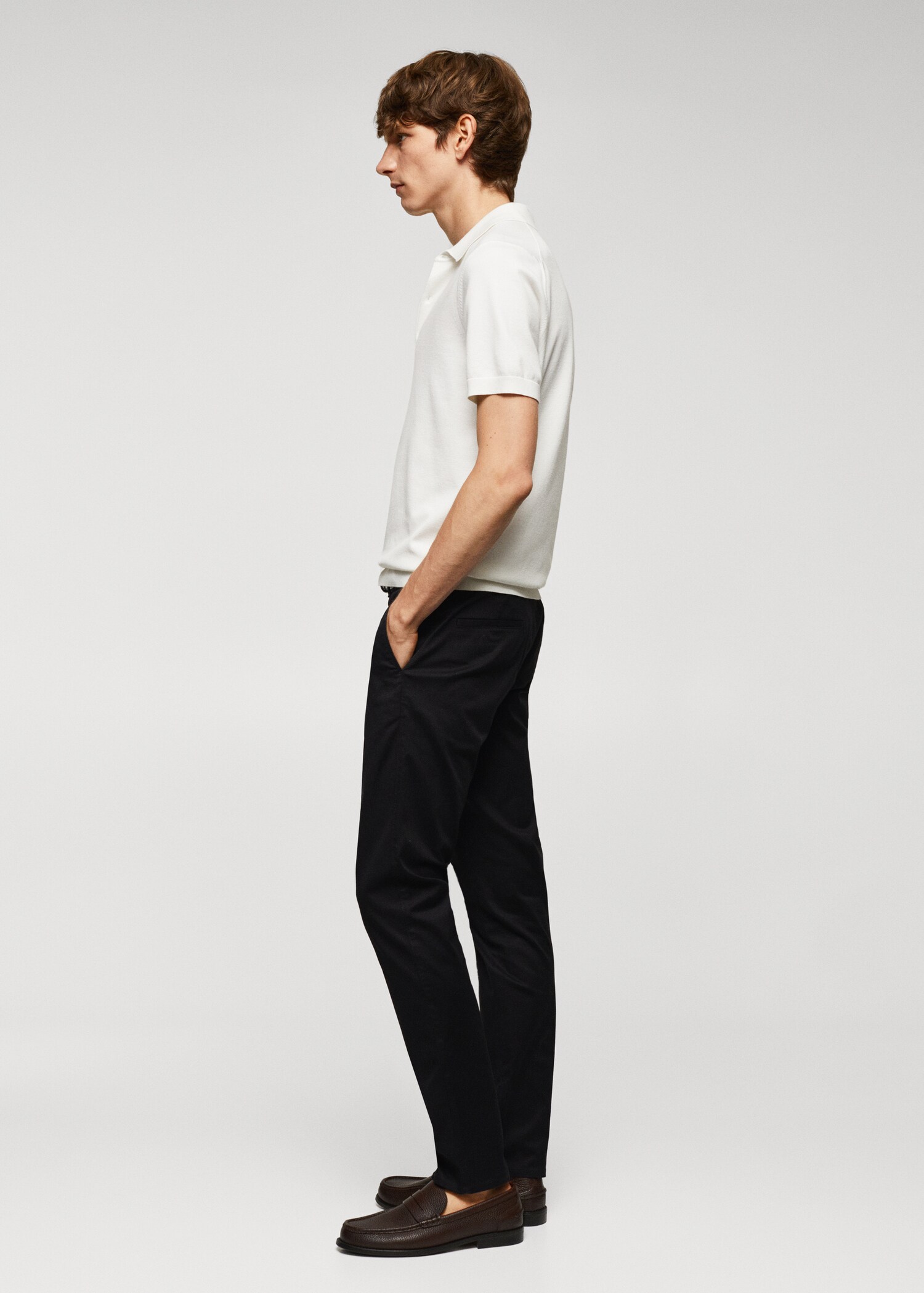 Slim Fit Twill-Chinohose - Detail des Artikels 2
