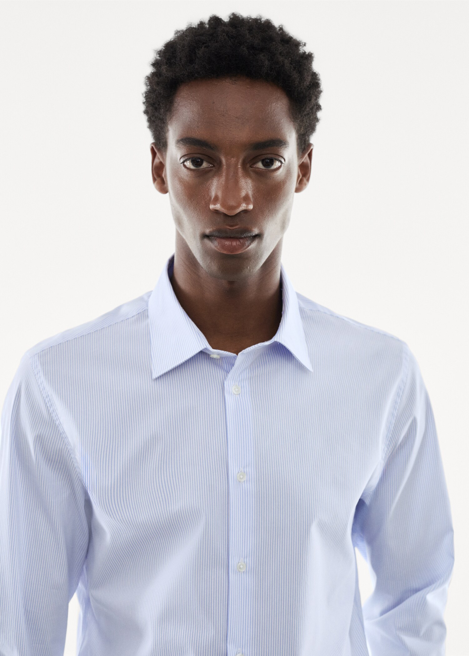 Camisa traje slim fit algodón stretch - Detalle del artículo 1