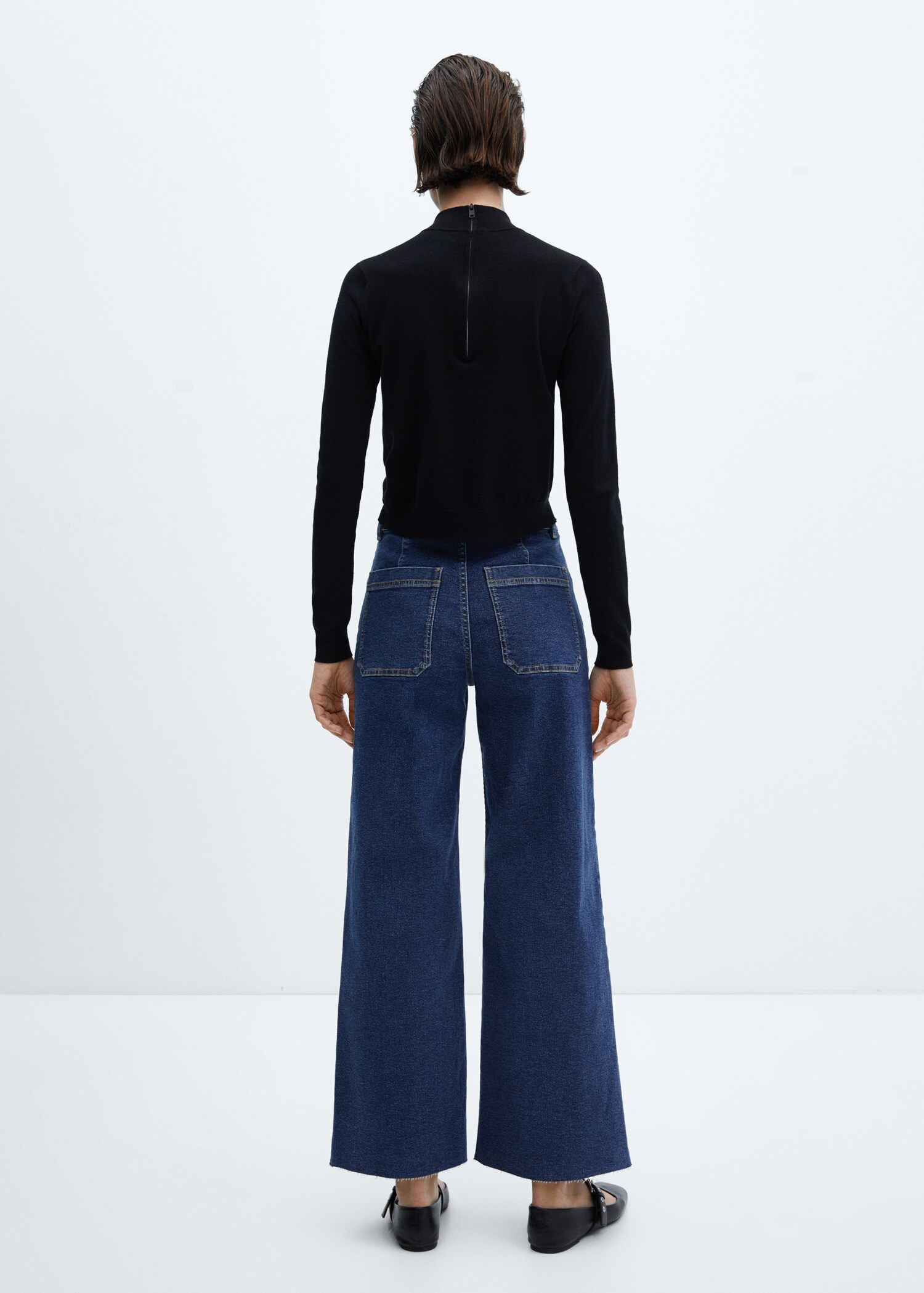 Jeans Catherin culotte tiro alto - Reverso del artículo