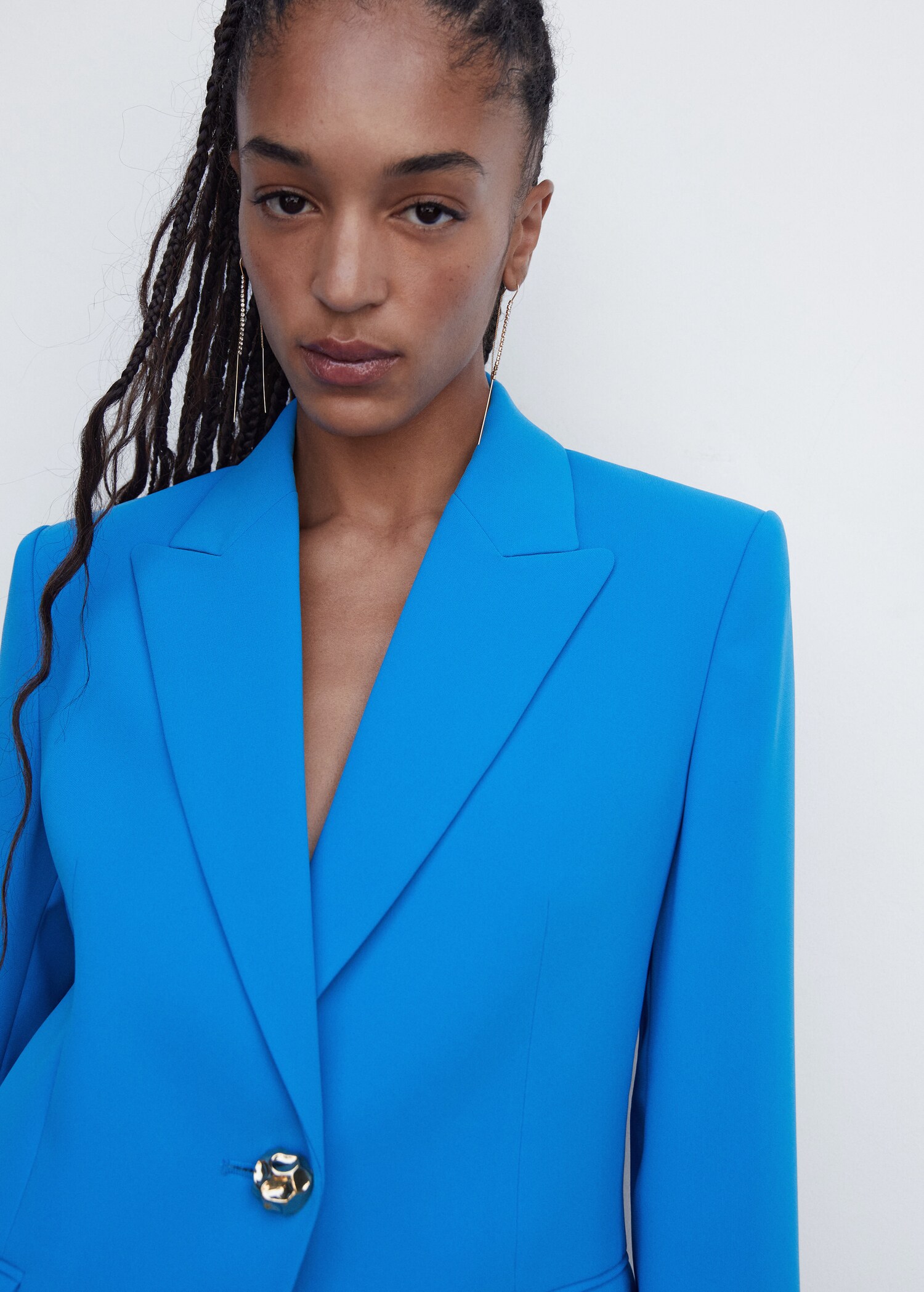 Blazer with jewel button - Details of the article 1