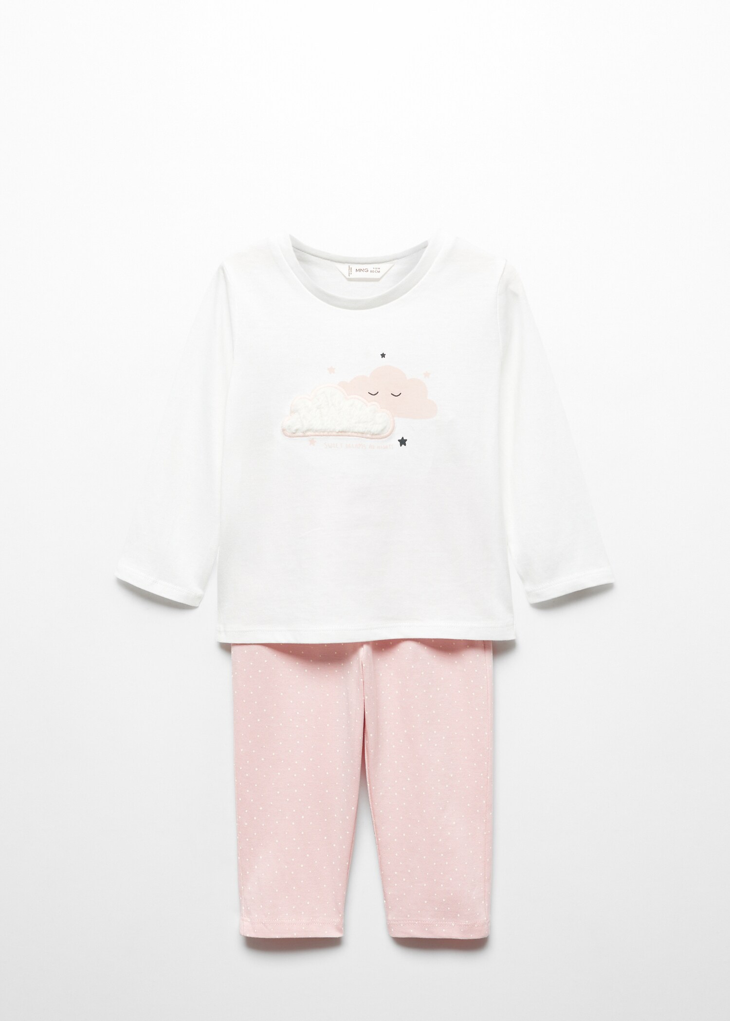 Lang pyjamas med striper - Artikkel uten modell