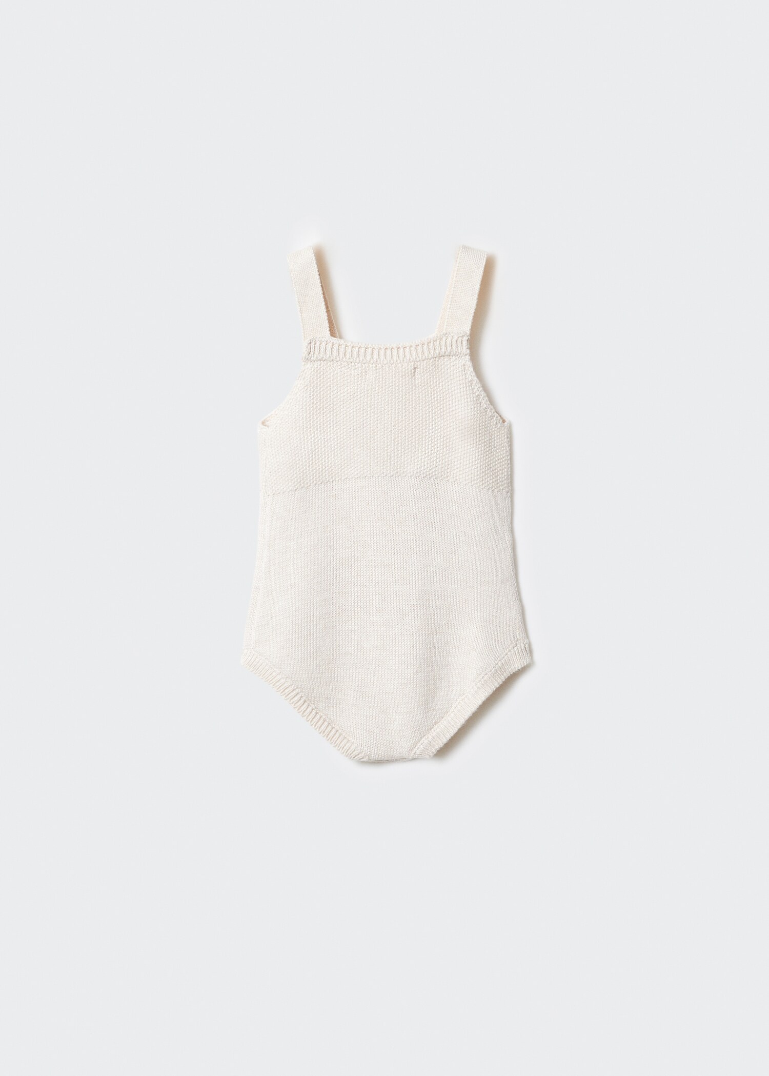 Cotton-knit romper - Reverse of the article