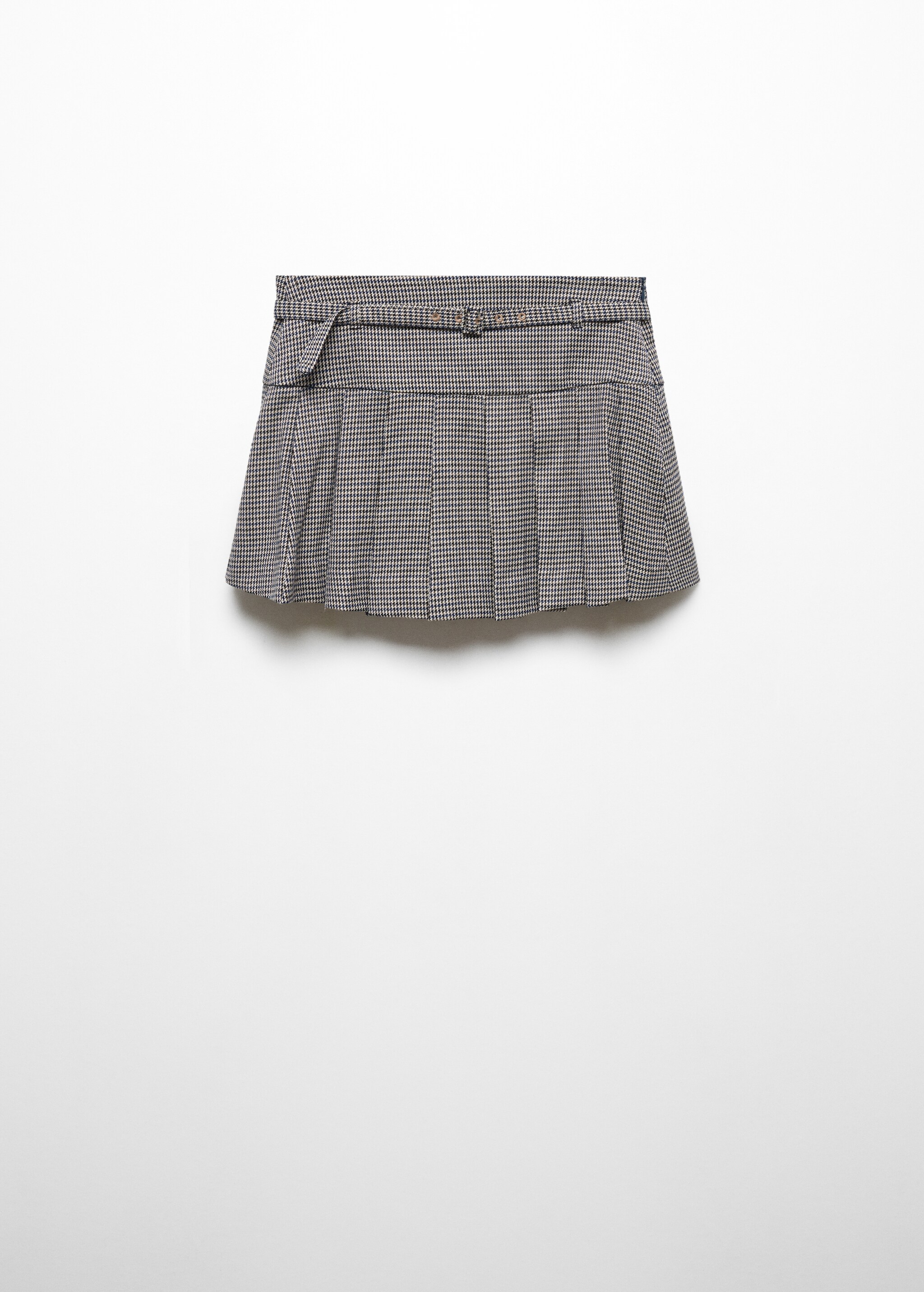 Houndstooth belt miniskirt - Article without model