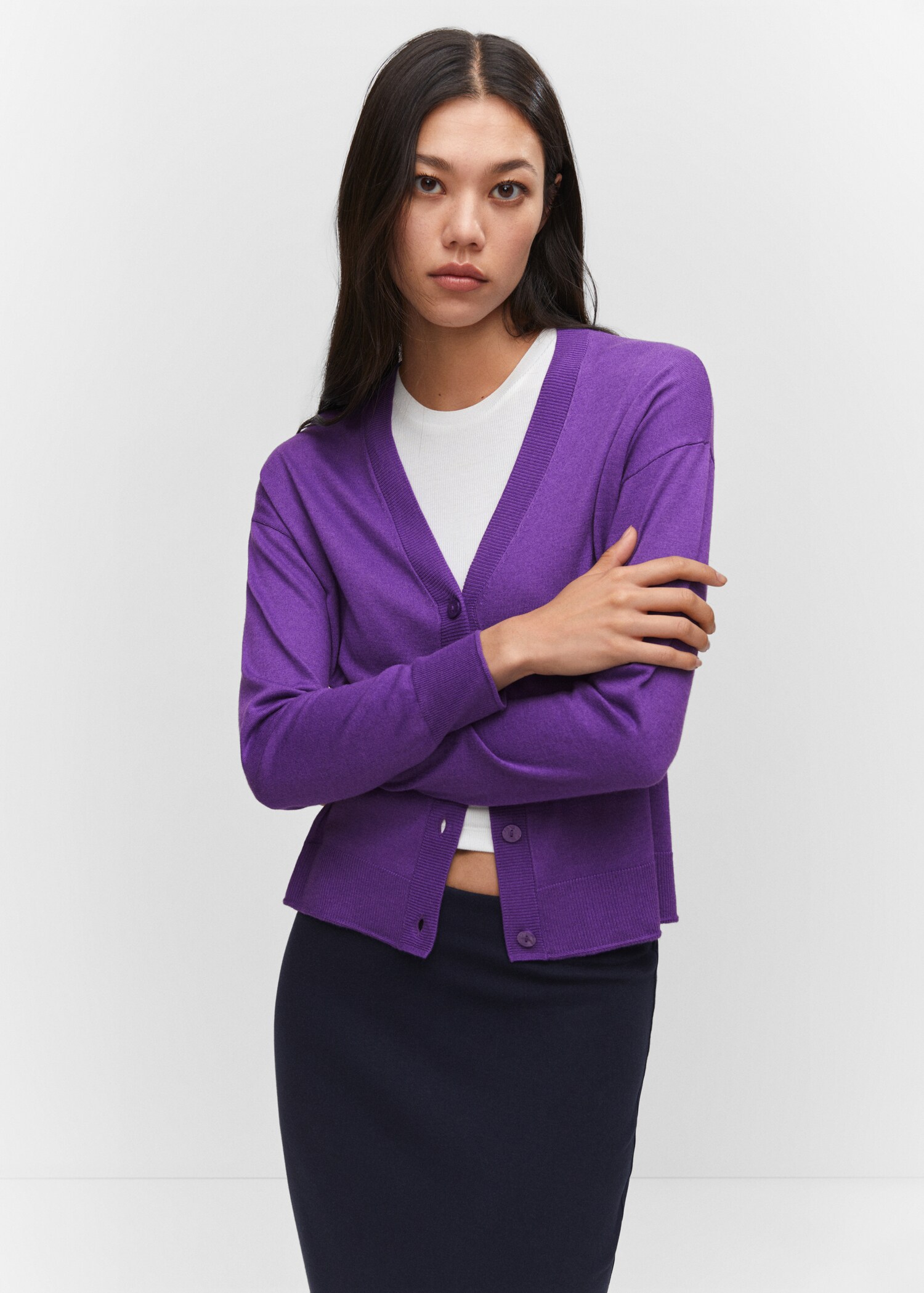 Cardigan maglia sottile - Piano medio