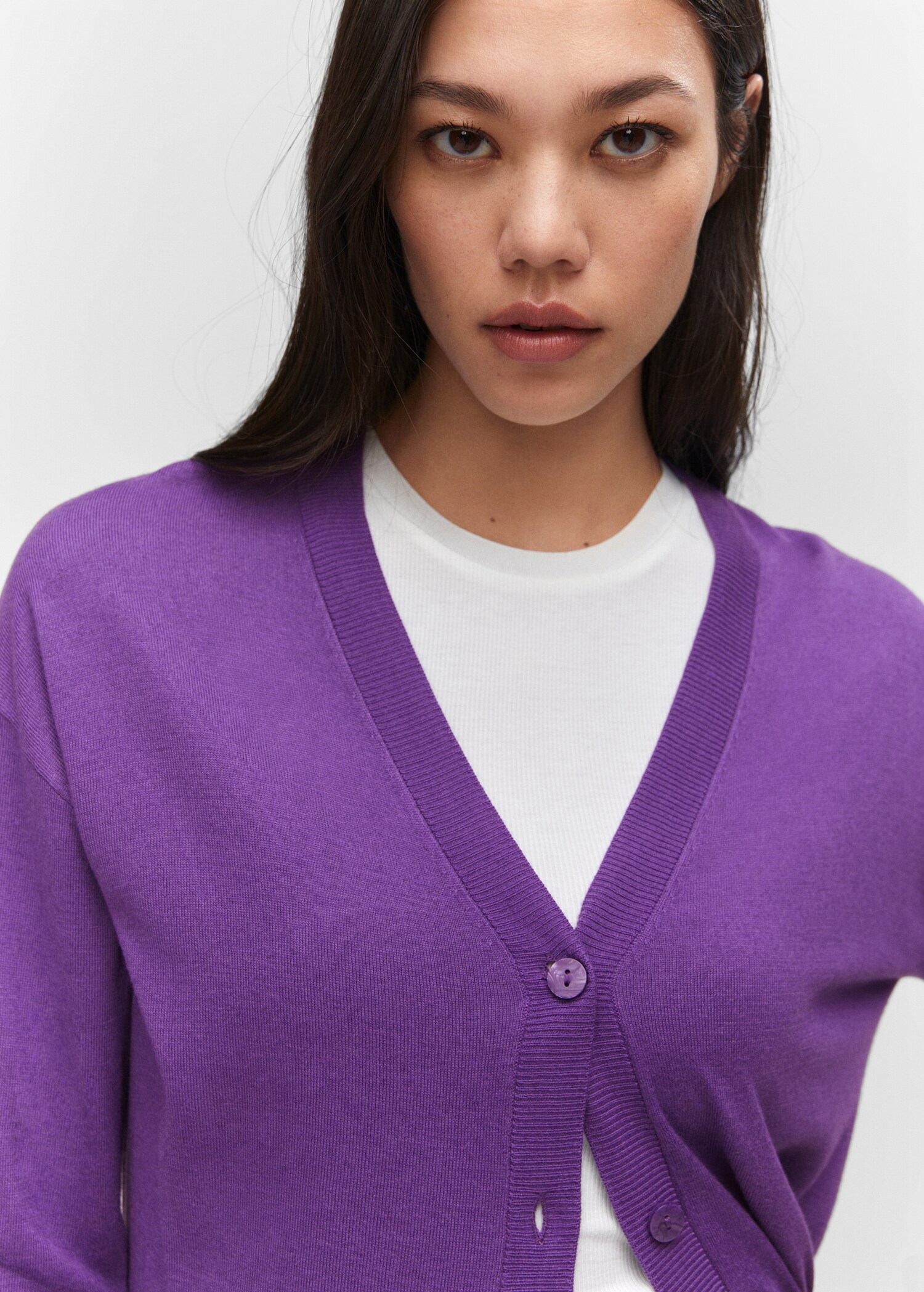 Fine-knit cardigan - Details of the article 1
