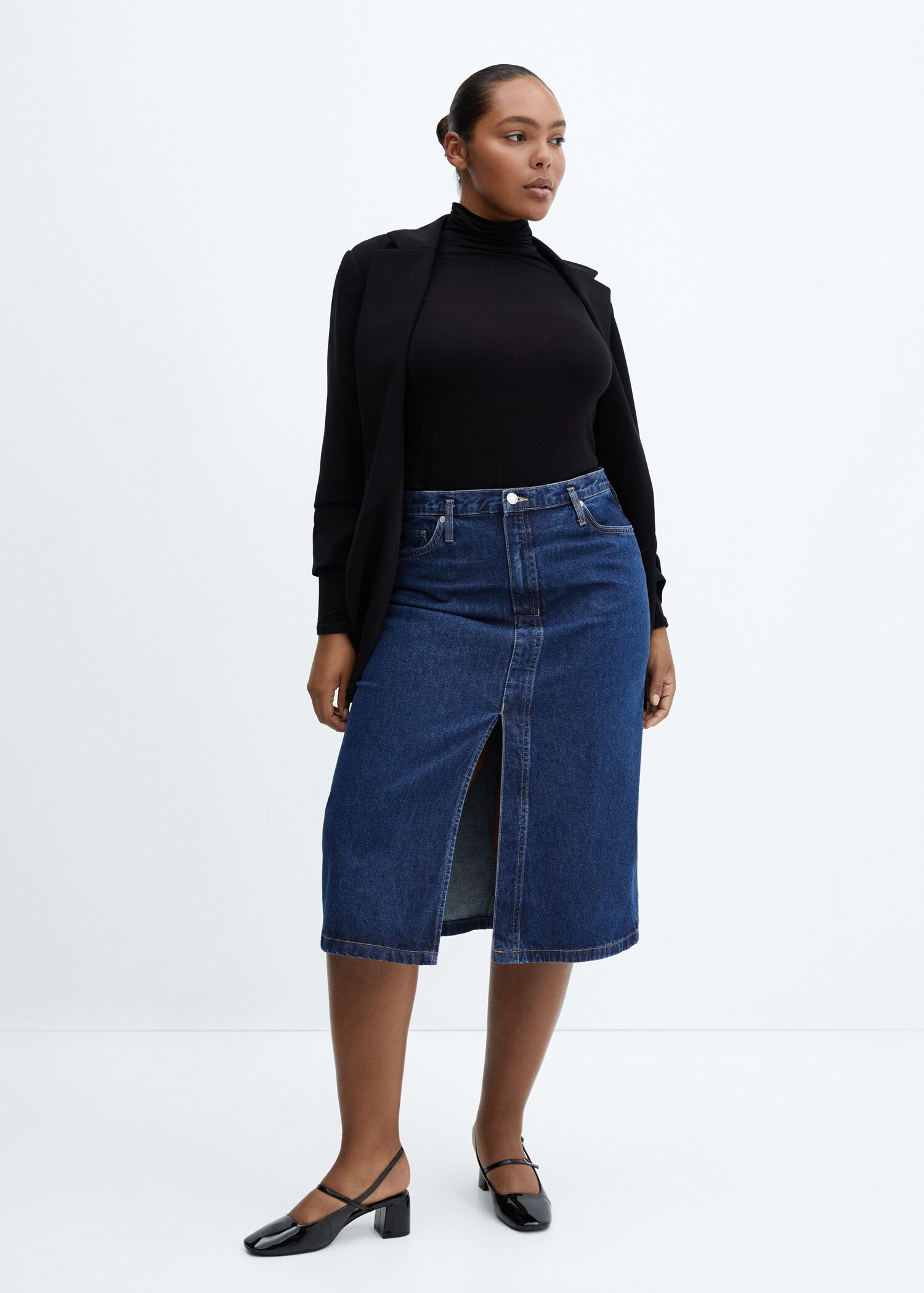 Jupe midi en jean - Détail de l'article 3