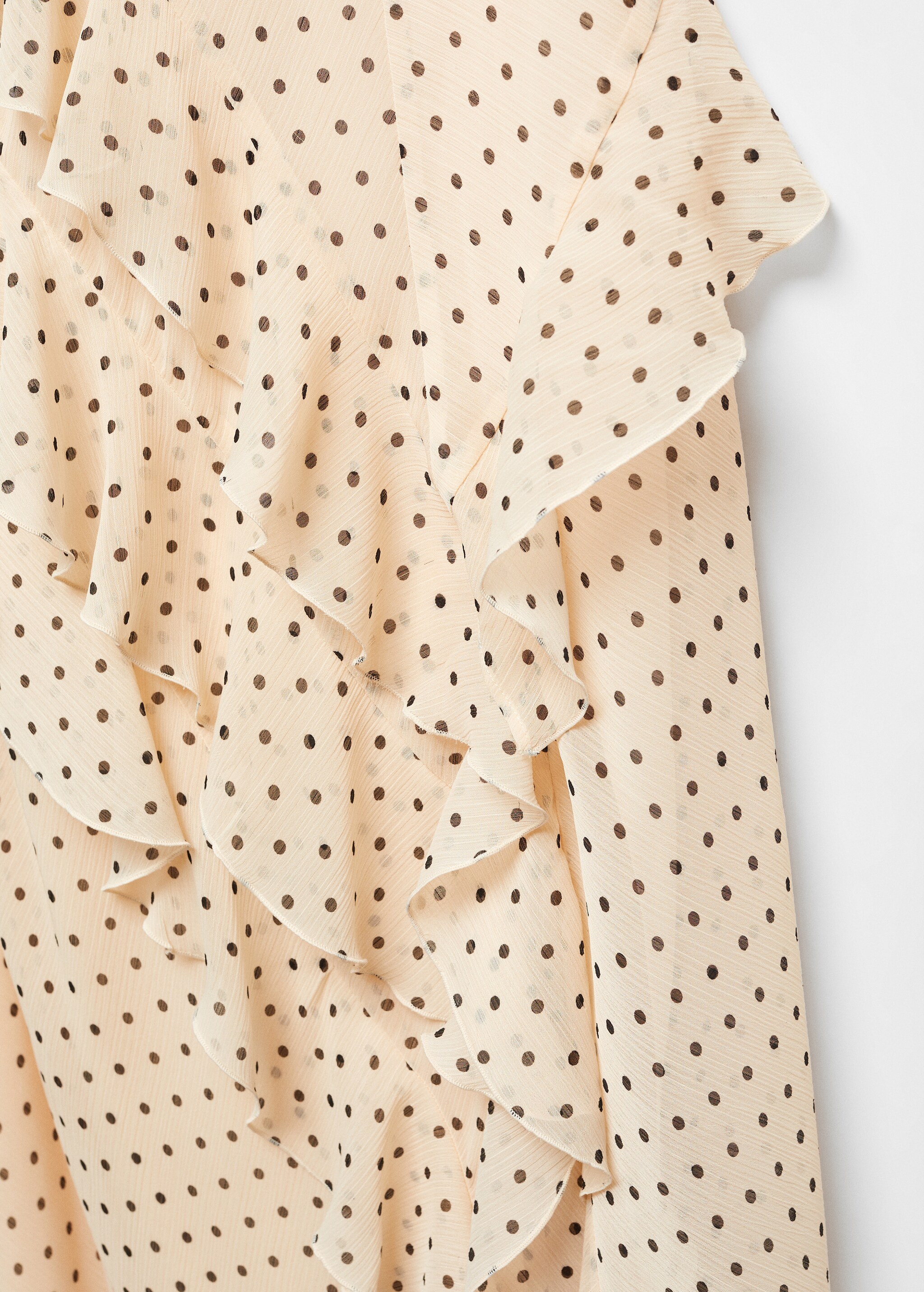 Polka-dot ruffled dress - Details of the article 8