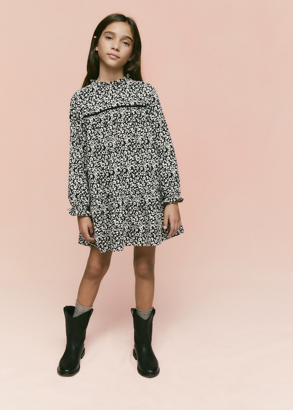 Mango cow print boots deals