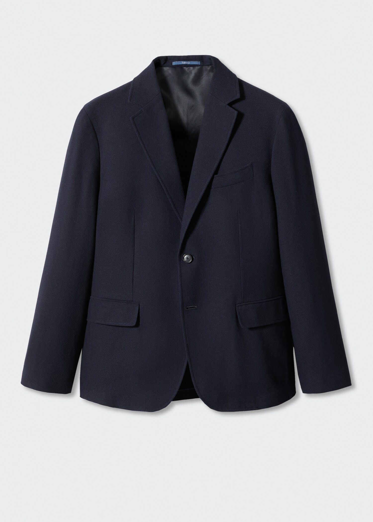 Структурный пиджак slim fit из хлопка - Изделие без модели