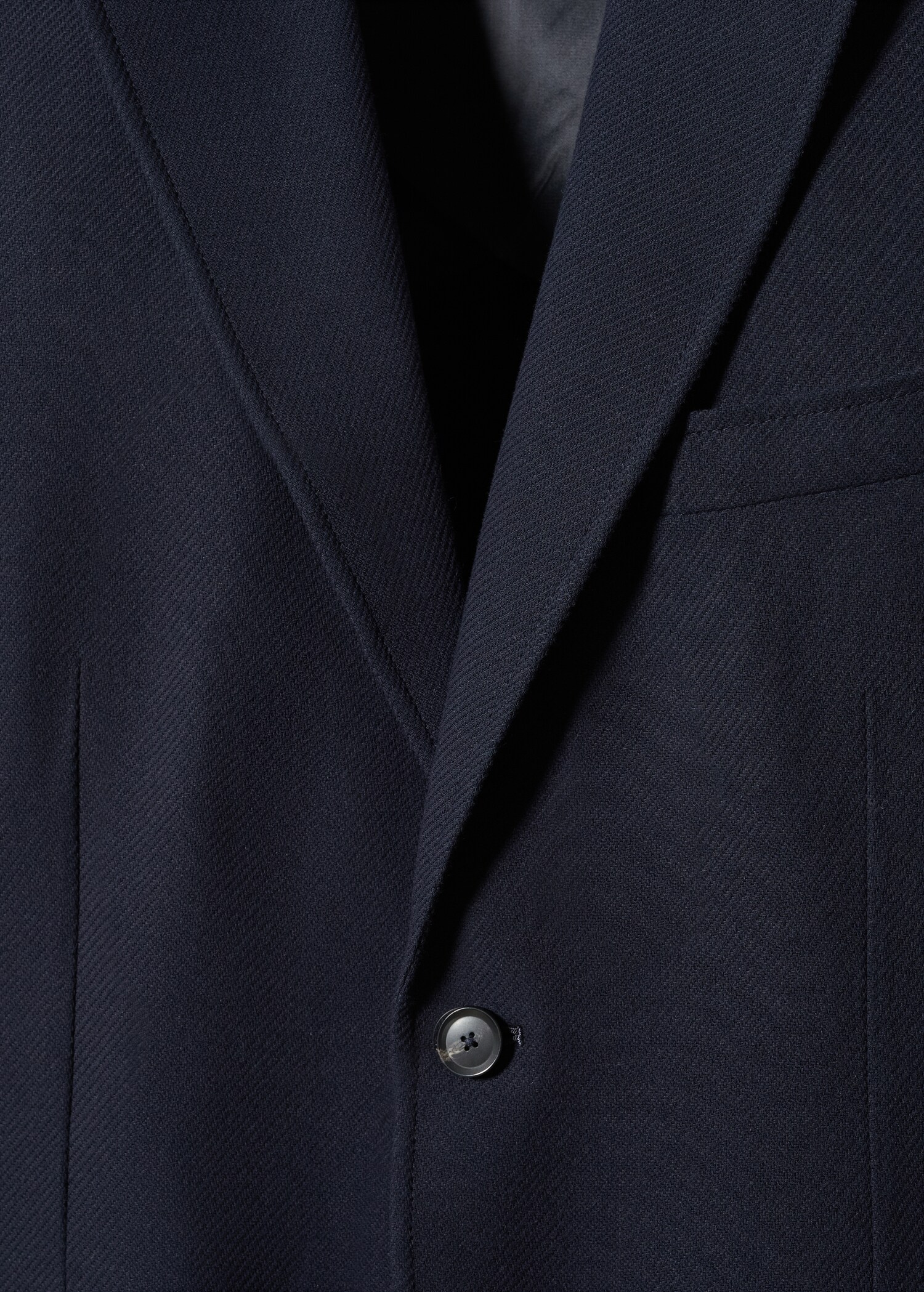 Strukturierter Slim Fit-Baumwollblazer - Detail des Artikels 8