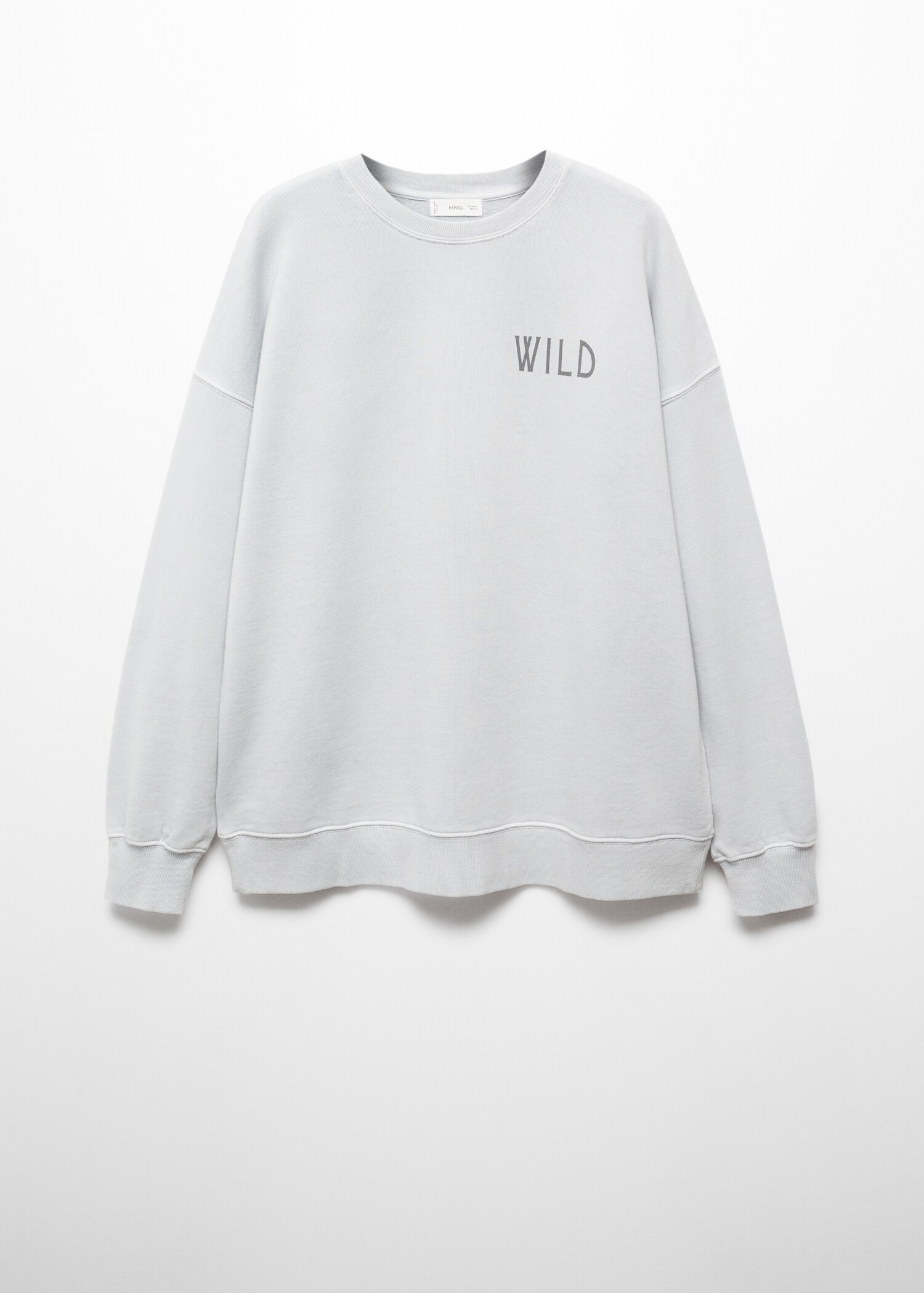 Printed message sweatshirt - Article without model