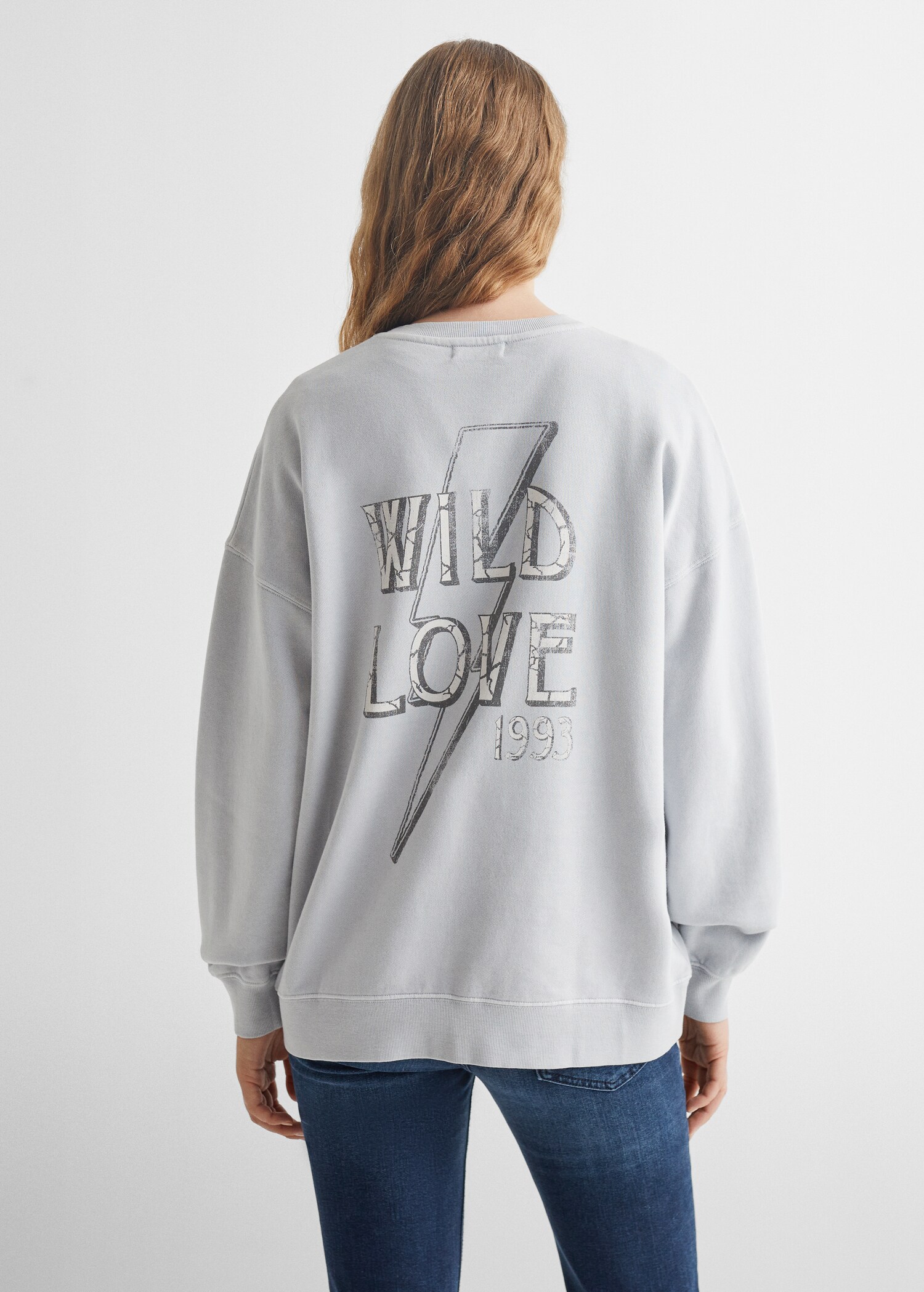 Printed message sweatshirt - Reverse of the article