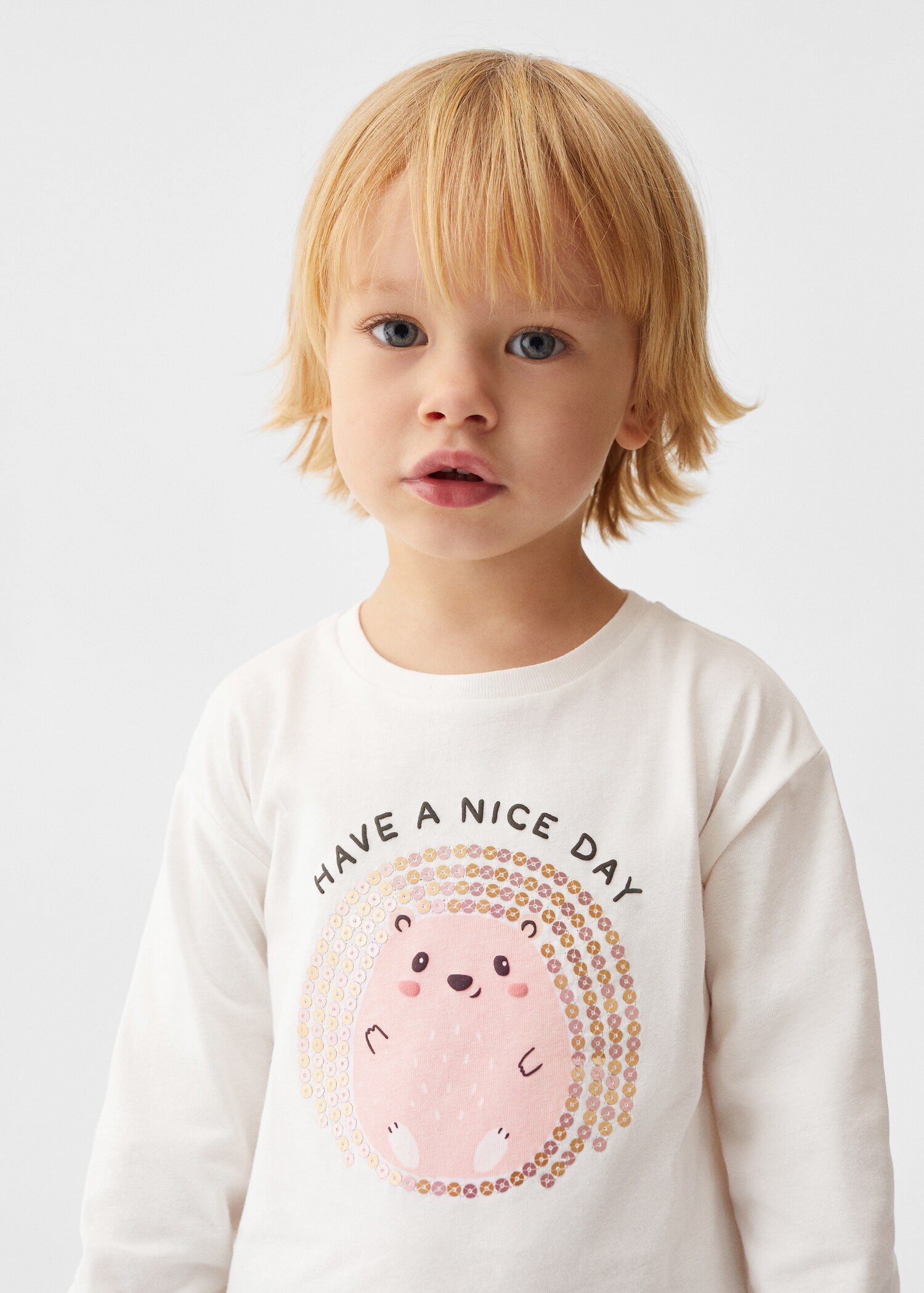 Camiseta manga larga lentejuelas - Detalle del artículo 1