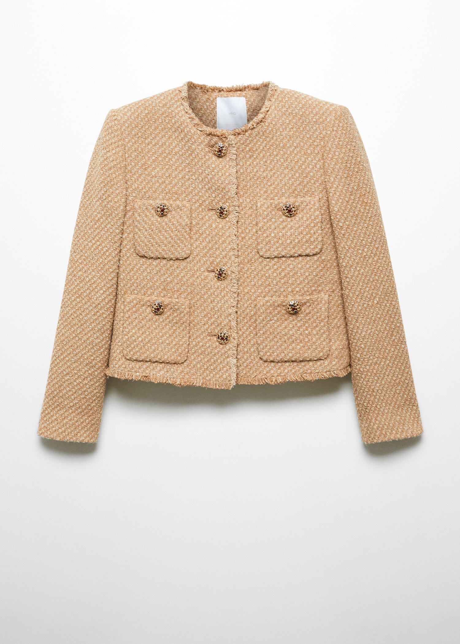 Tweed jacket with pockets - Article without model