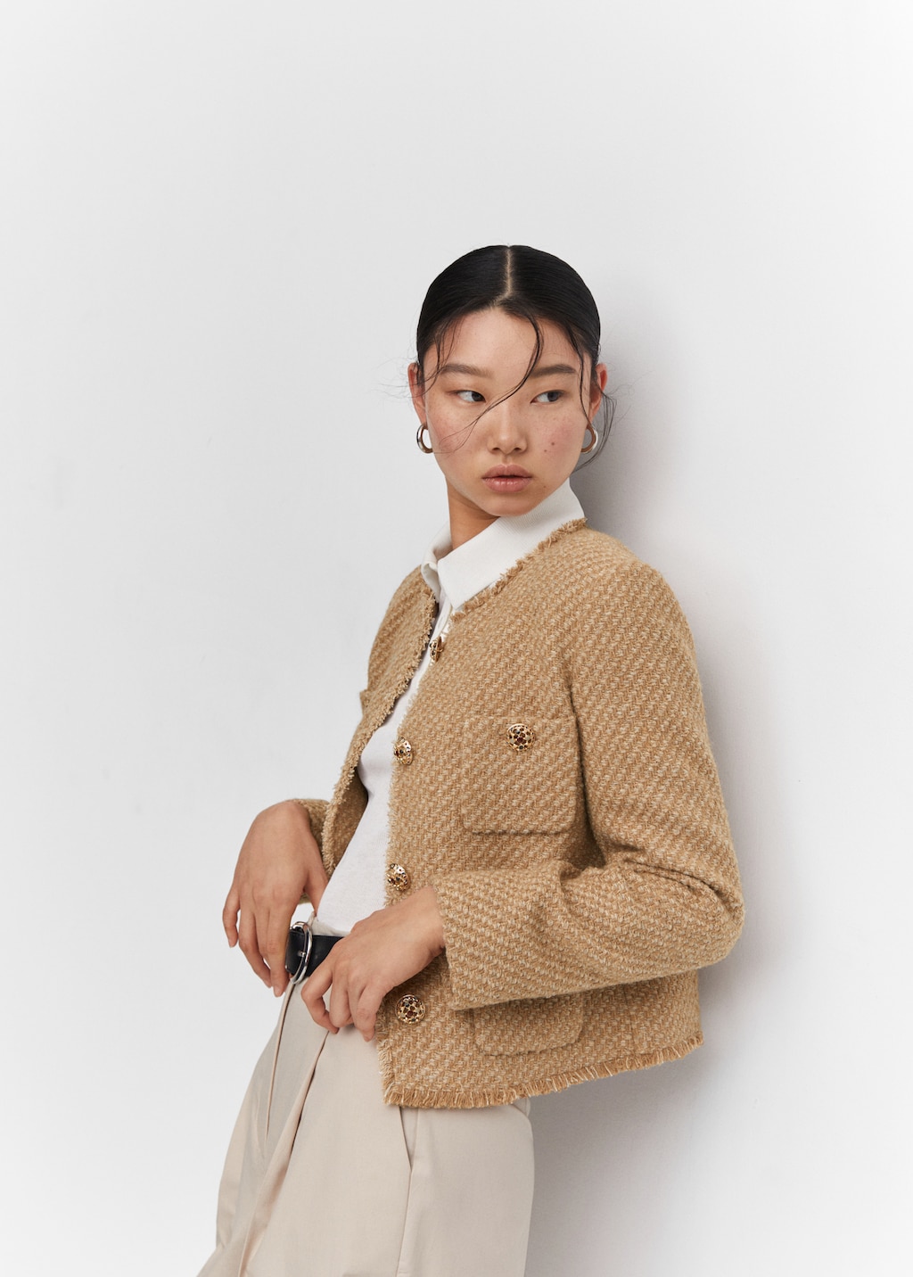 Tweed jacket with pockets - Women | MANGO Kosovo Tweed jacket with pockets - Women | MANGO Kosovo