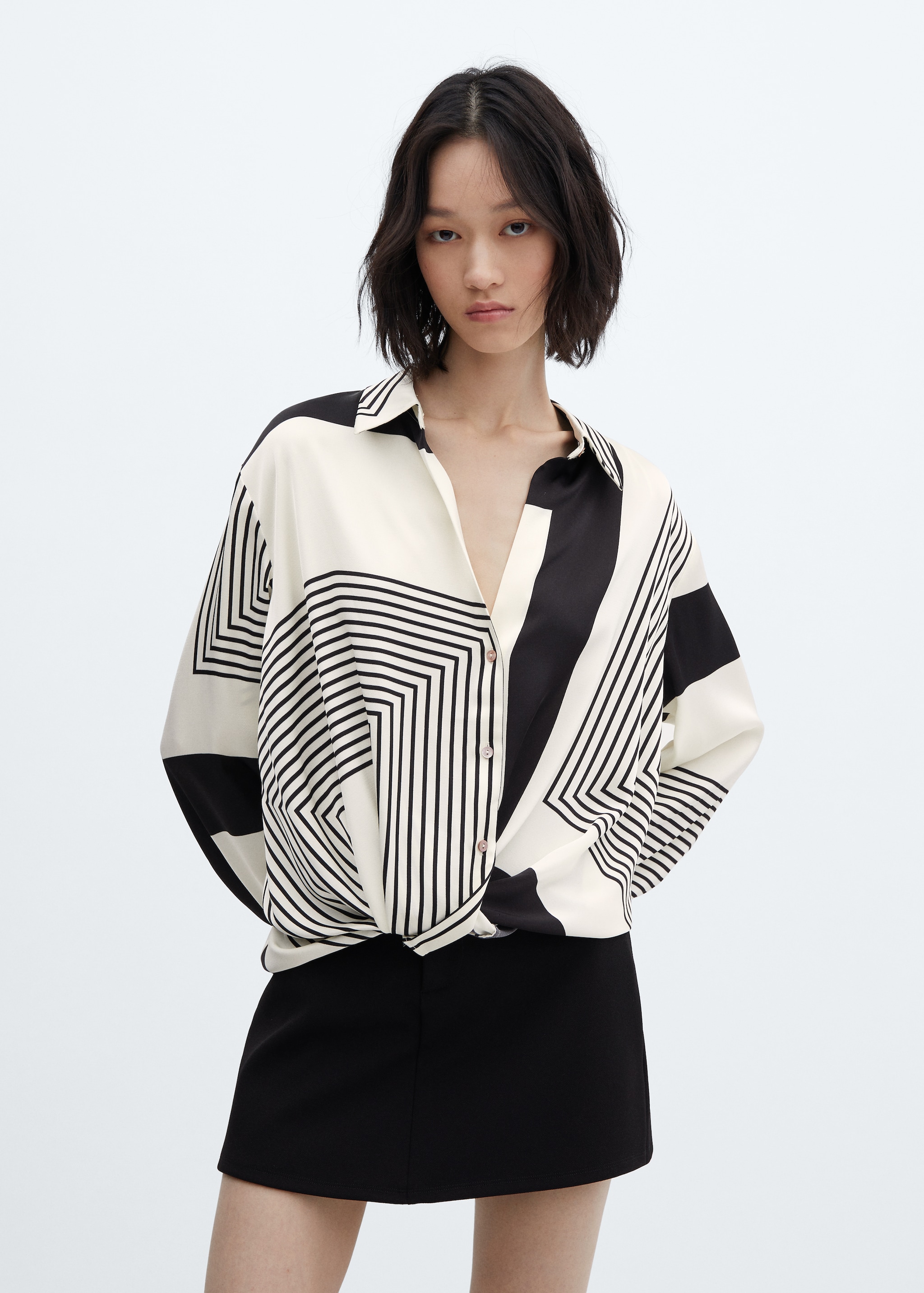 Stripe-print shirt - Medium plane