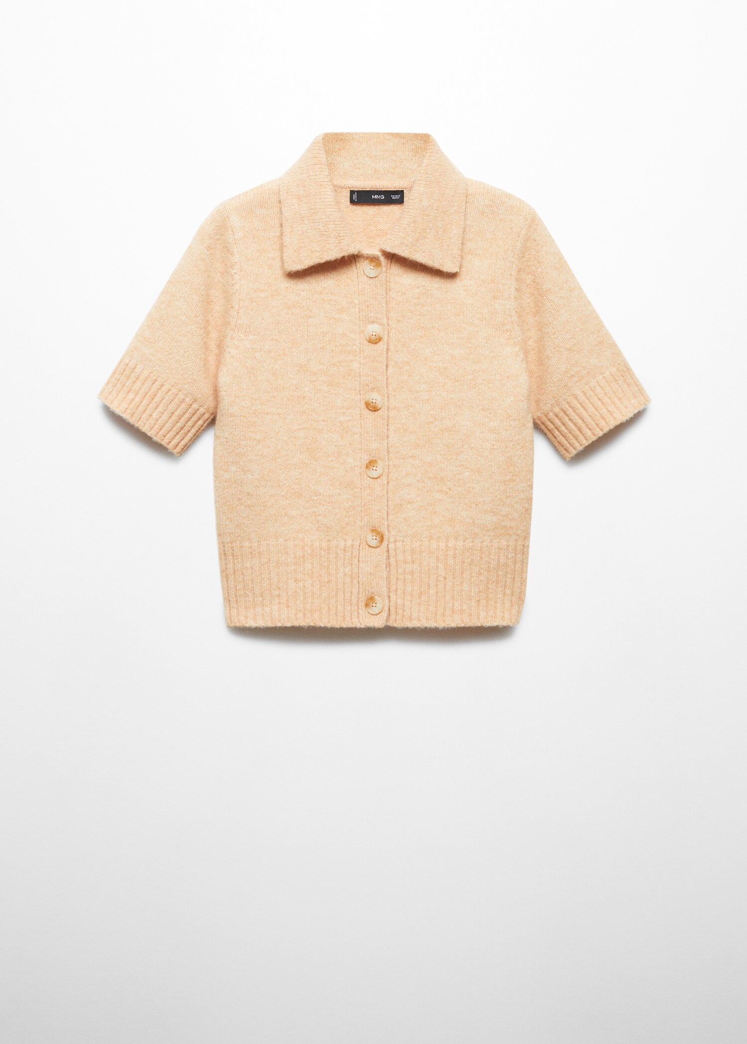 Cardigan manga corta cuello camisero - Artículo sin modelo