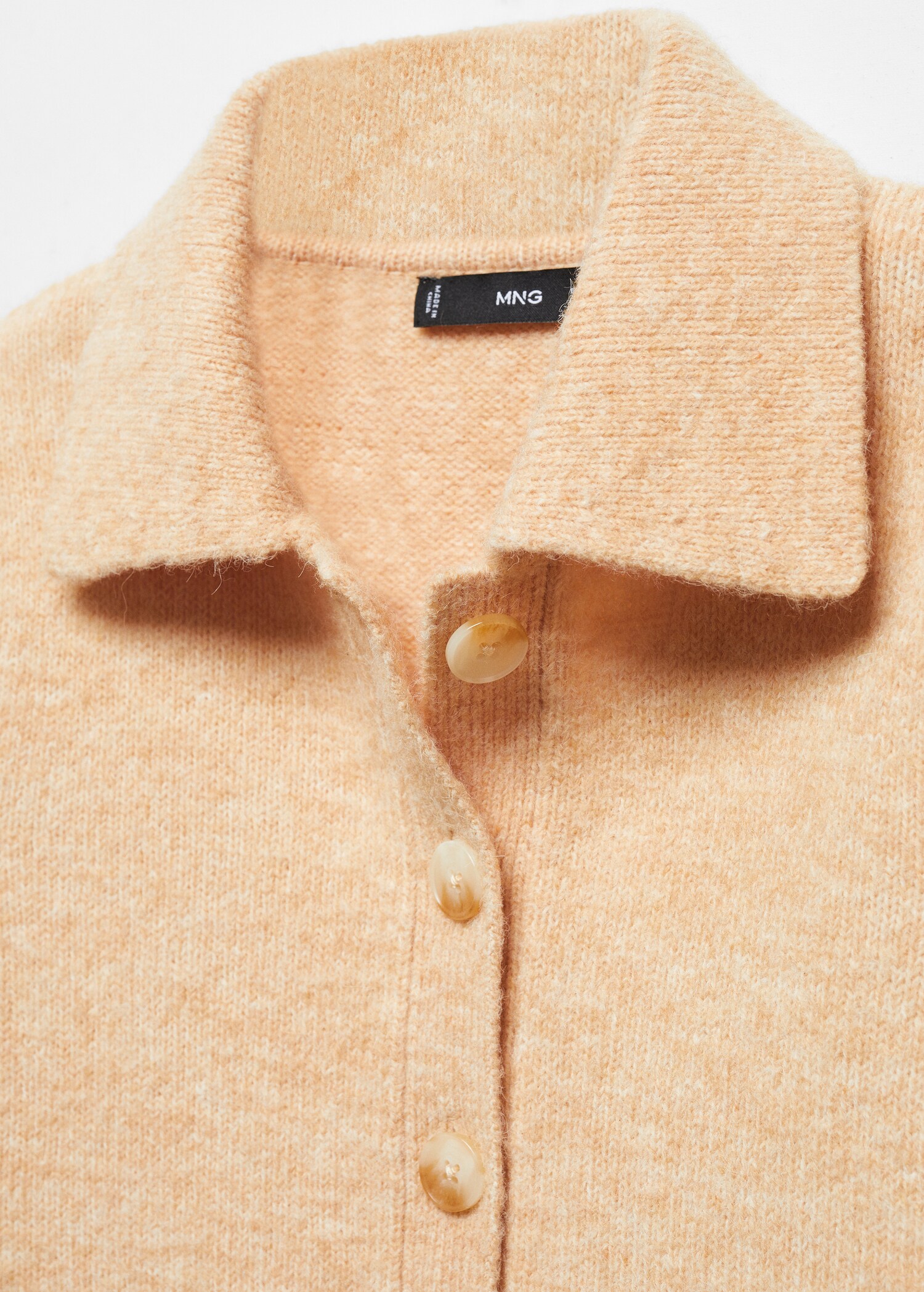 Cardigan manga corta cuello camisero - Detalle del artículo 8