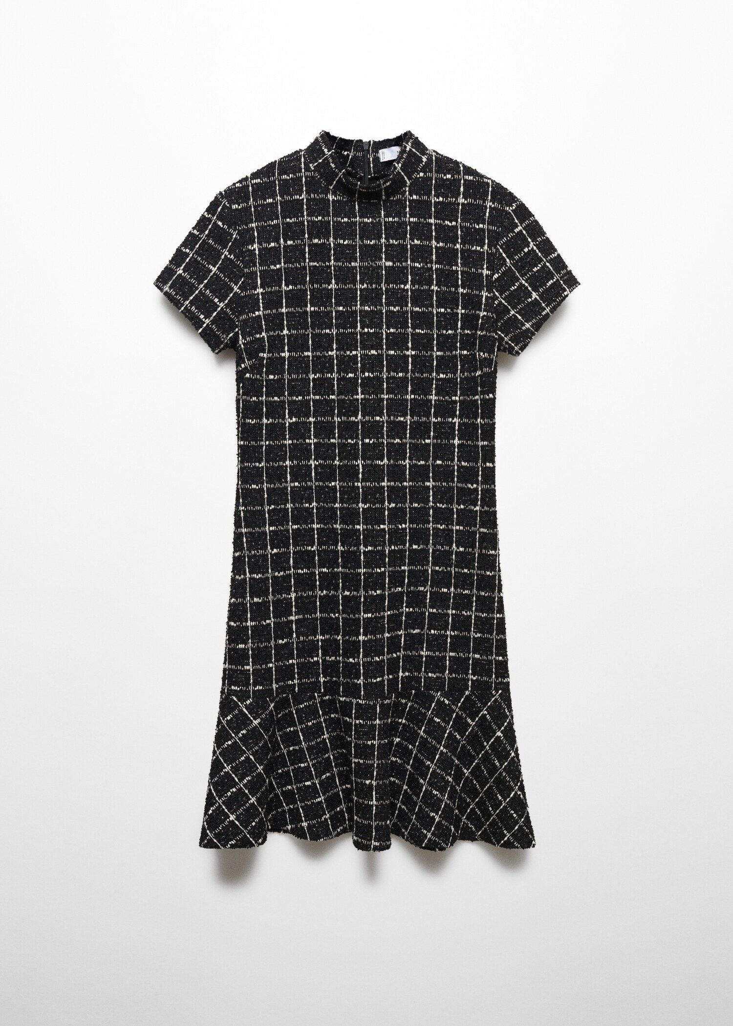 Vestido de tweed de base com folho - Artigo sem modelo