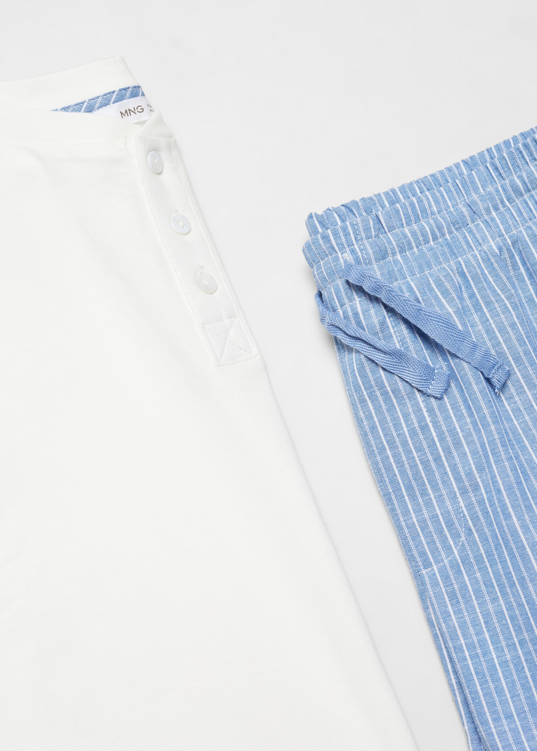 Striped long pyjamas - Details of the article 8