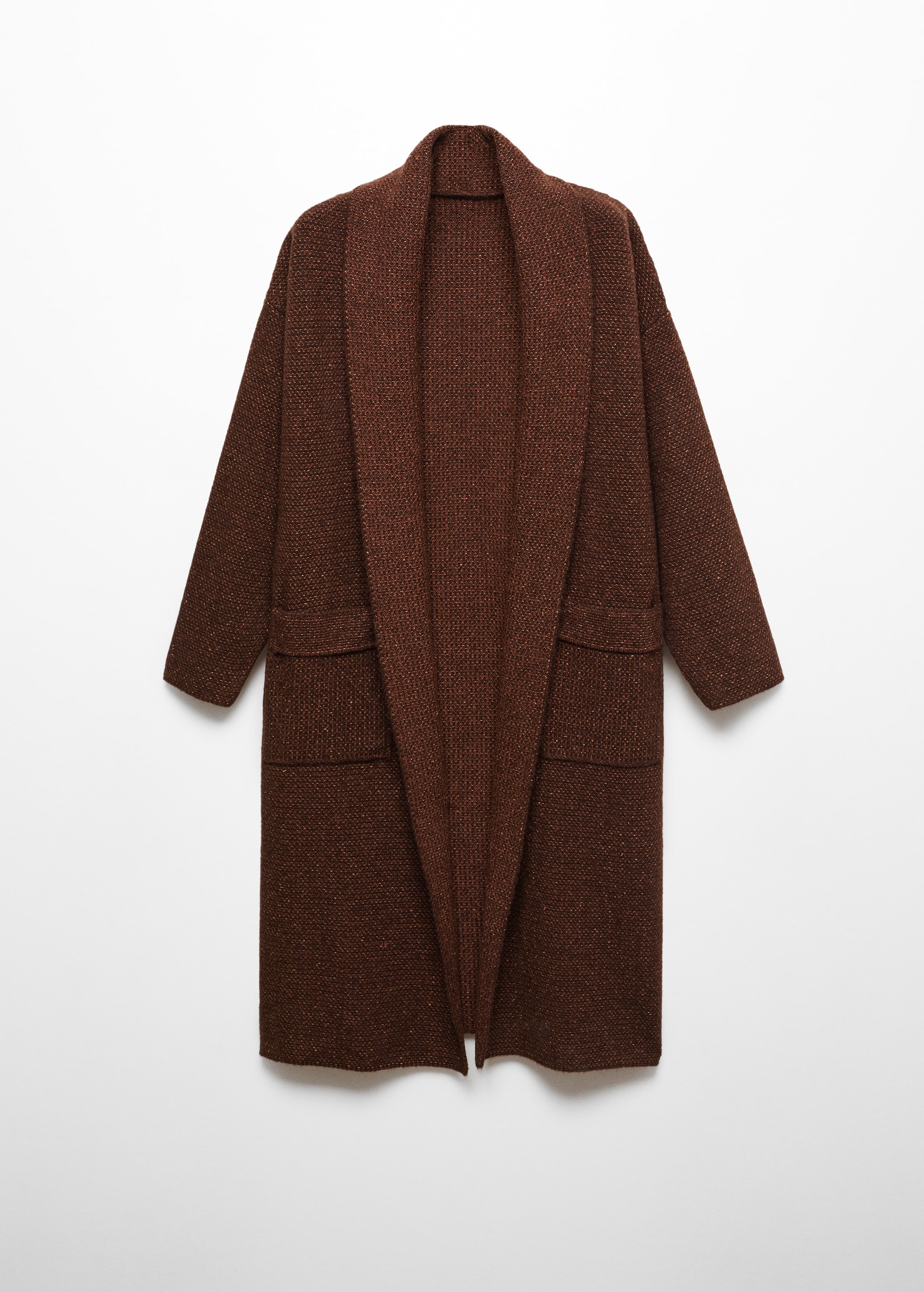 Cepli oversize triko palto - Modelsiz ürün