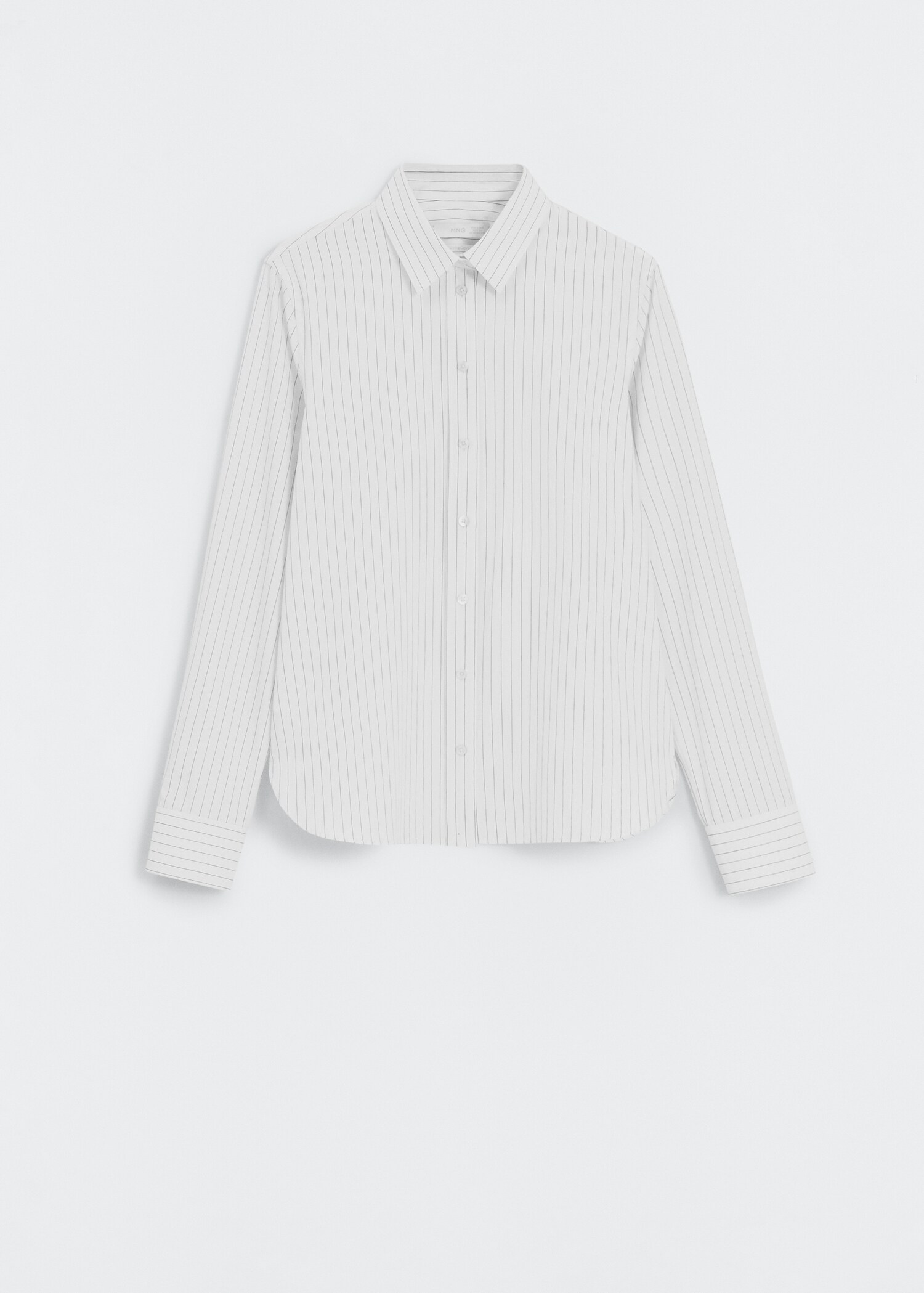 Slim fit striped cotton shirt - Article without model