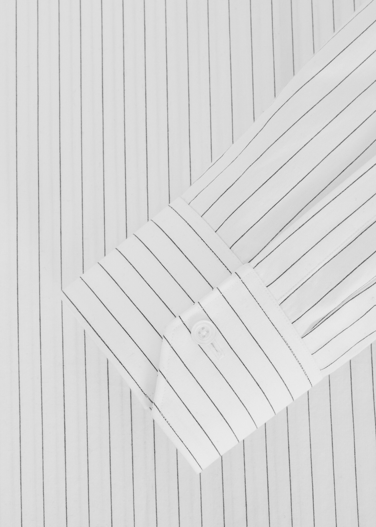 Slim fit striped cotton shirt - Details of the article 8
