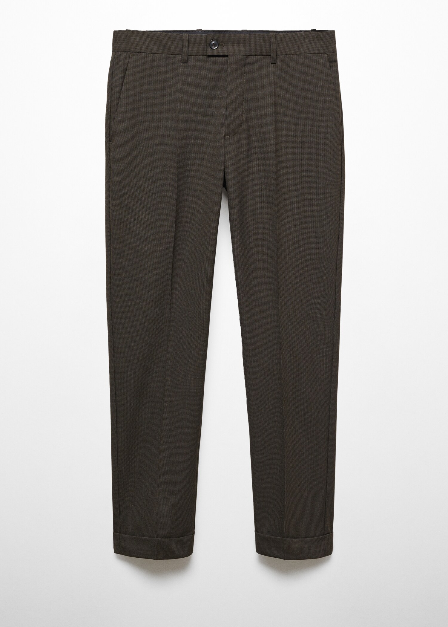 Pantaloni slim fit micro pied-de-poule - Articolo senza modello