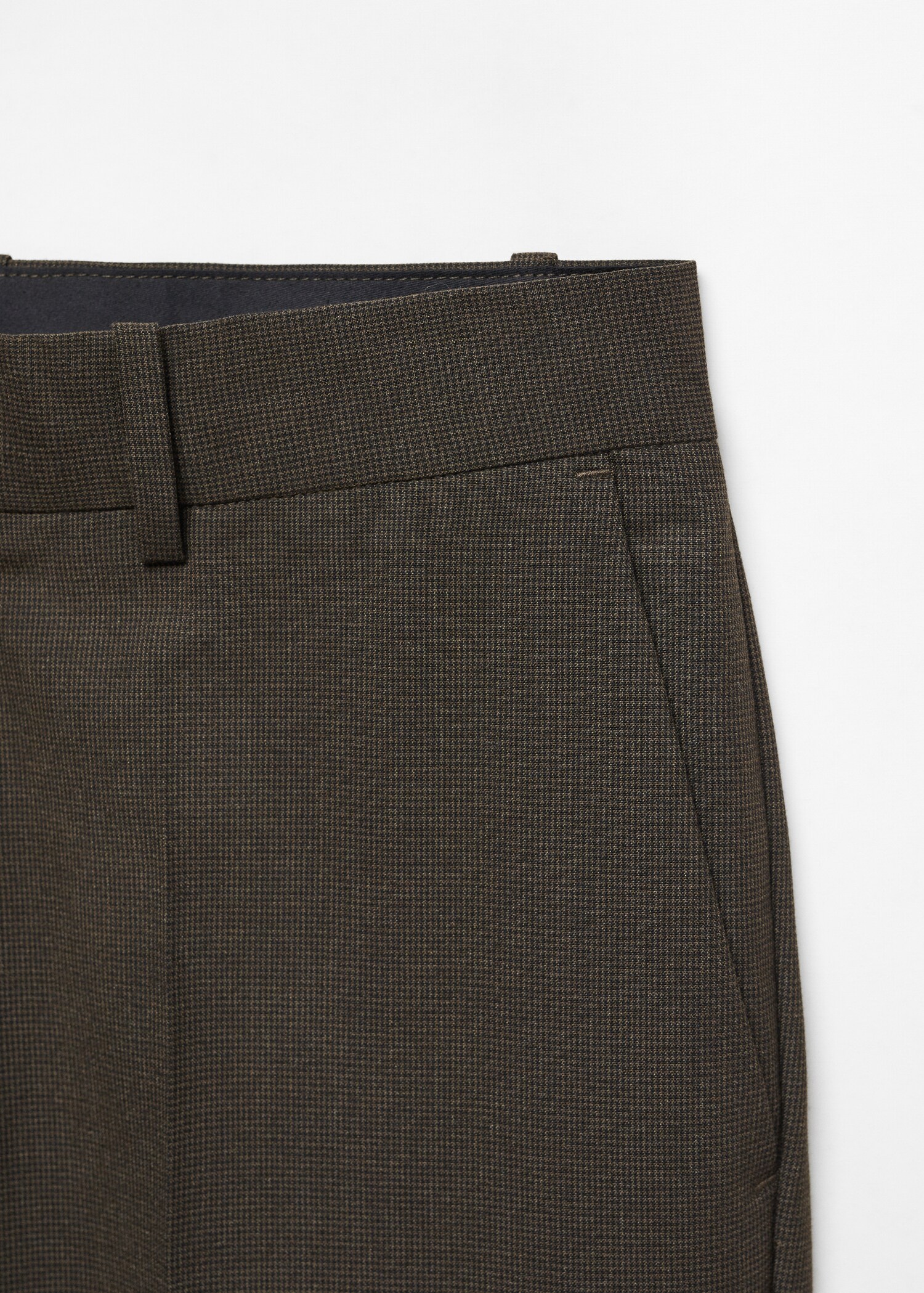 Pantaloni slim fit micro pied-de-poule - Dettaglio dell'articolo 8
